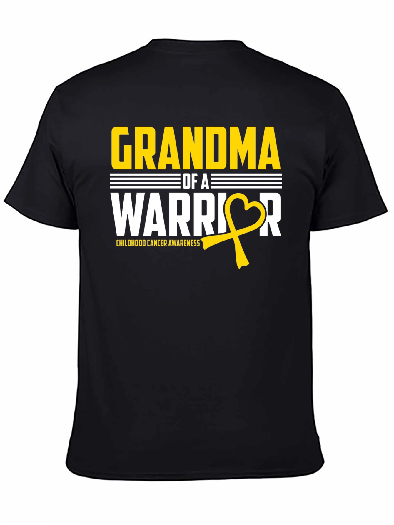 Grandma of a Warrior Childhood Cancer Awareness T-Shirt