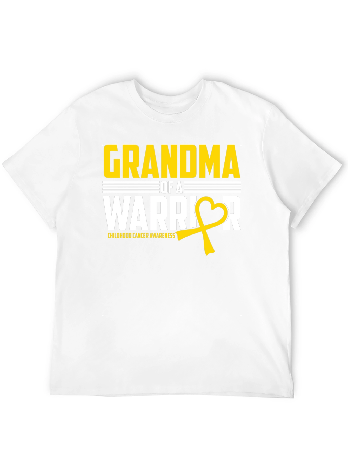 Grandma of a Warrior Childhood Cancer Awareness T-Shirt
