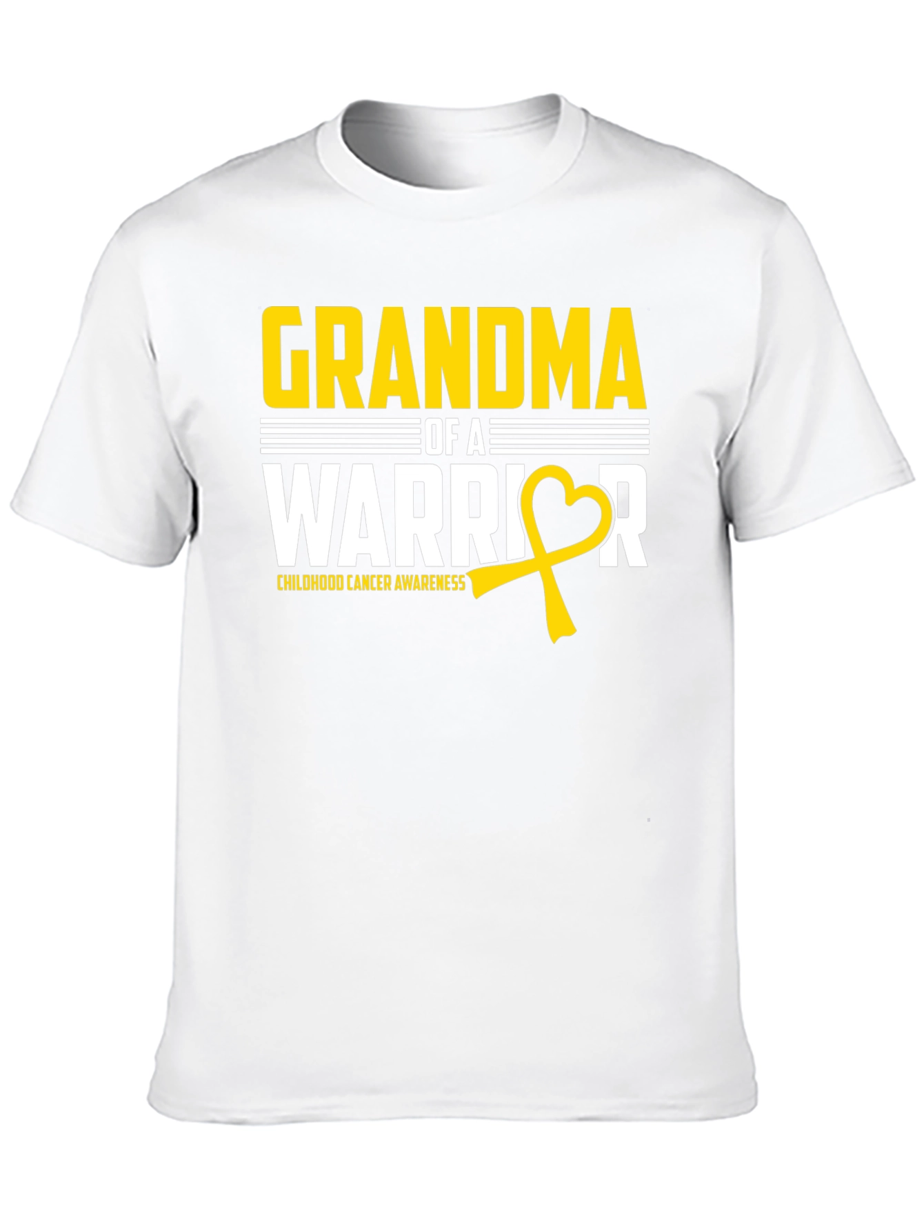 Grandma of a Warrior Childhood Cancer Awareness T-Shirt