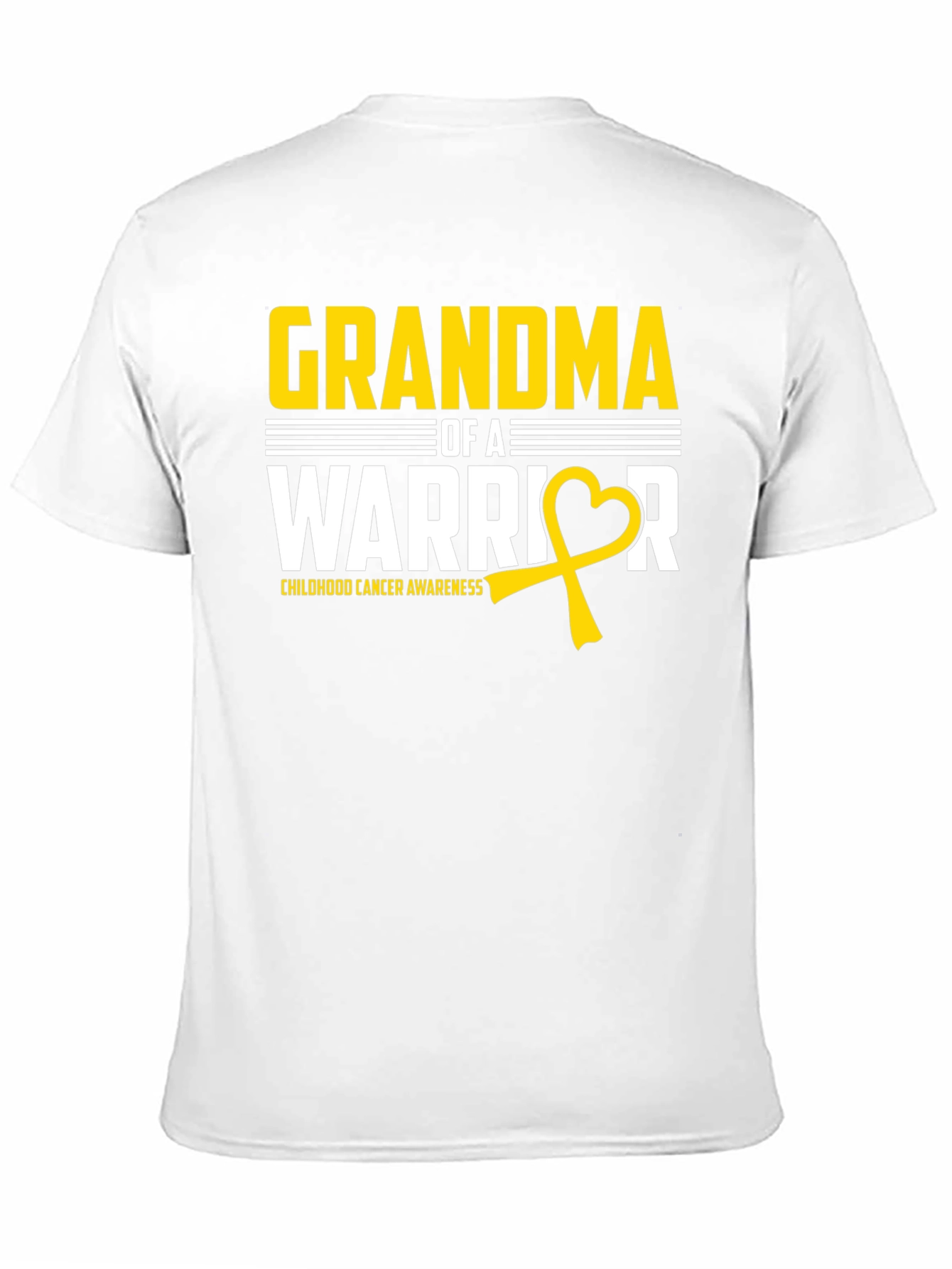 Grandma of a Warrior Childhood Cancer Awareness T-Shirt