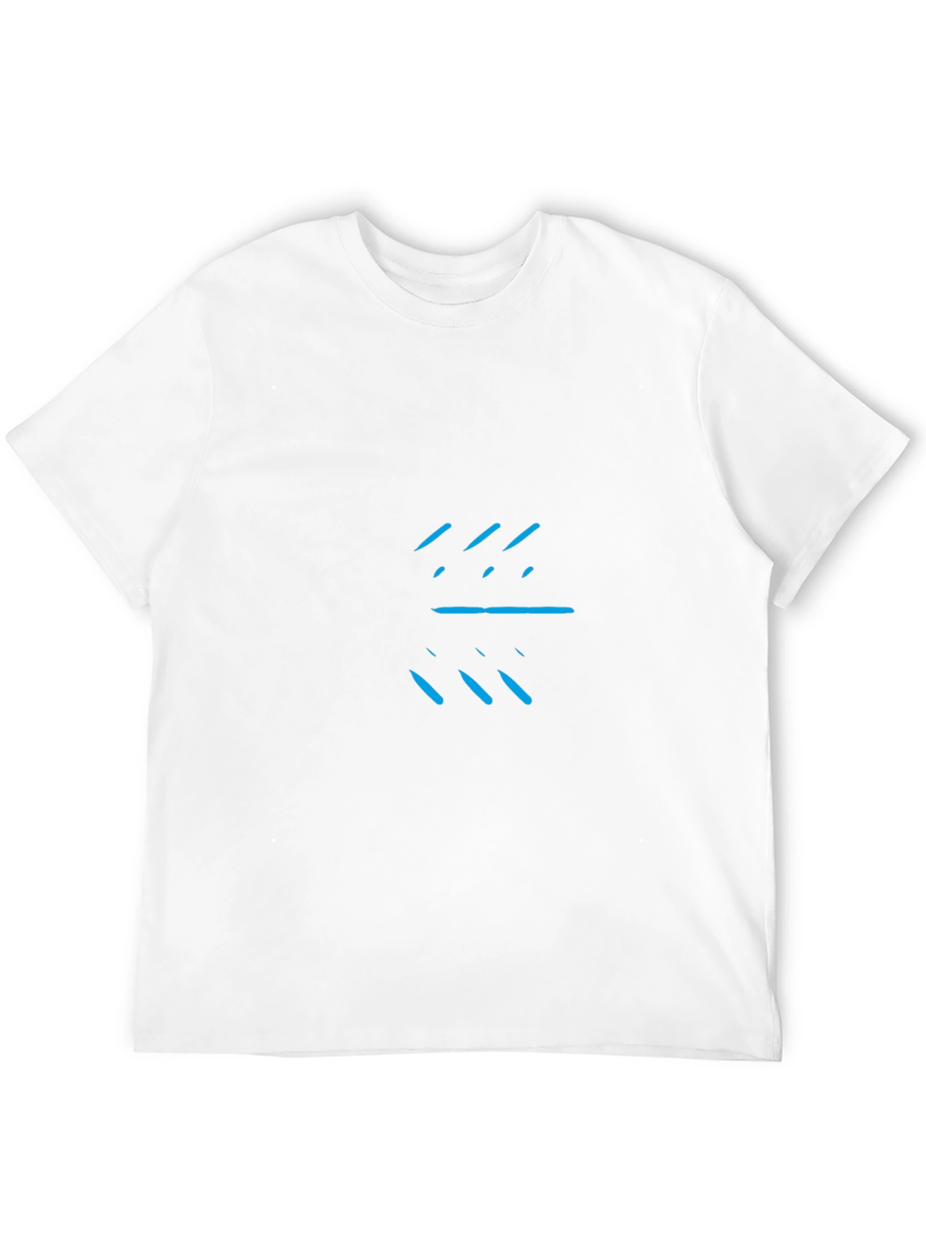 Modern Graphic Tee - Black with Blue Design