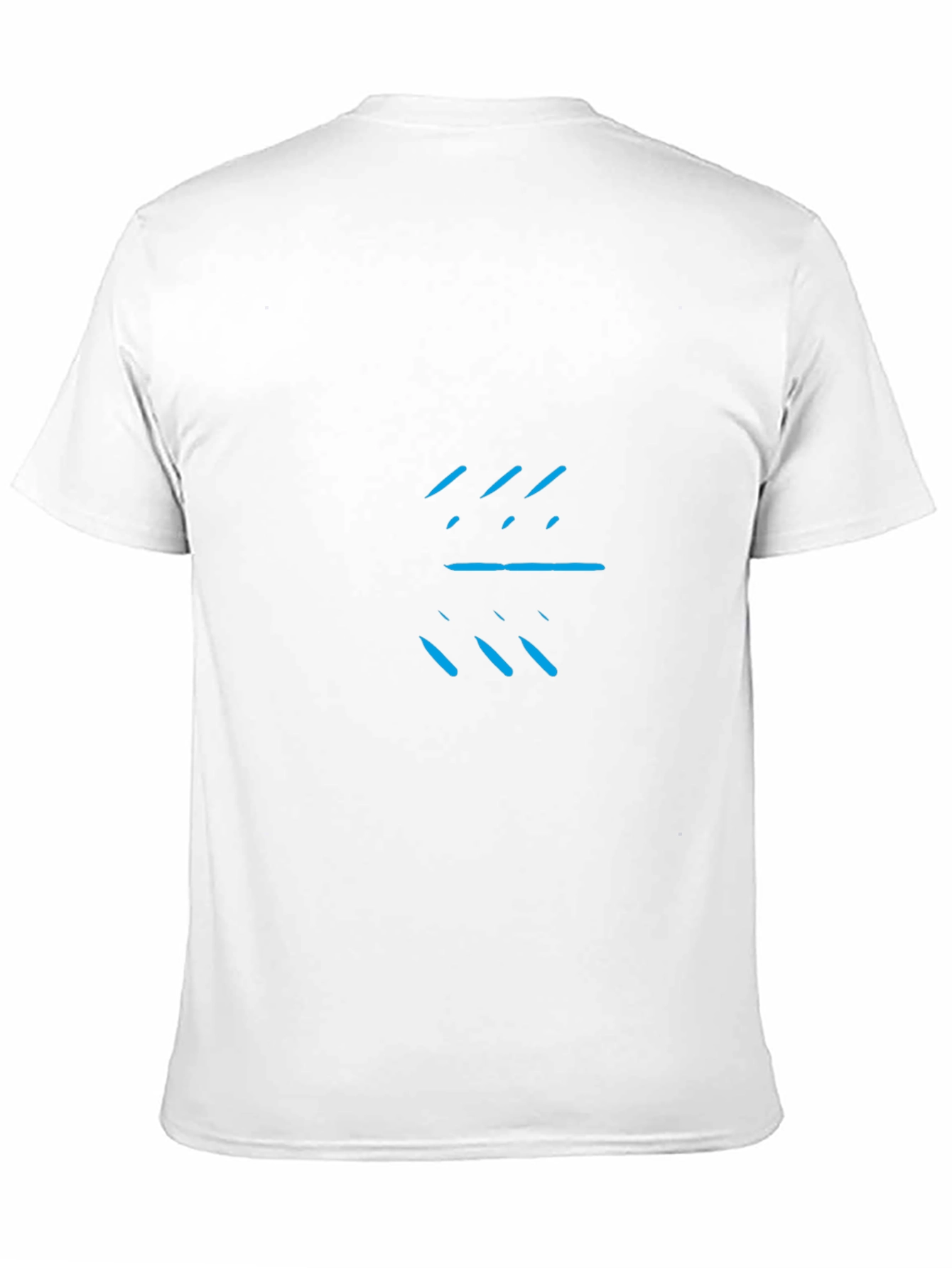 Modern Graphic Tee - Black with Blue Design