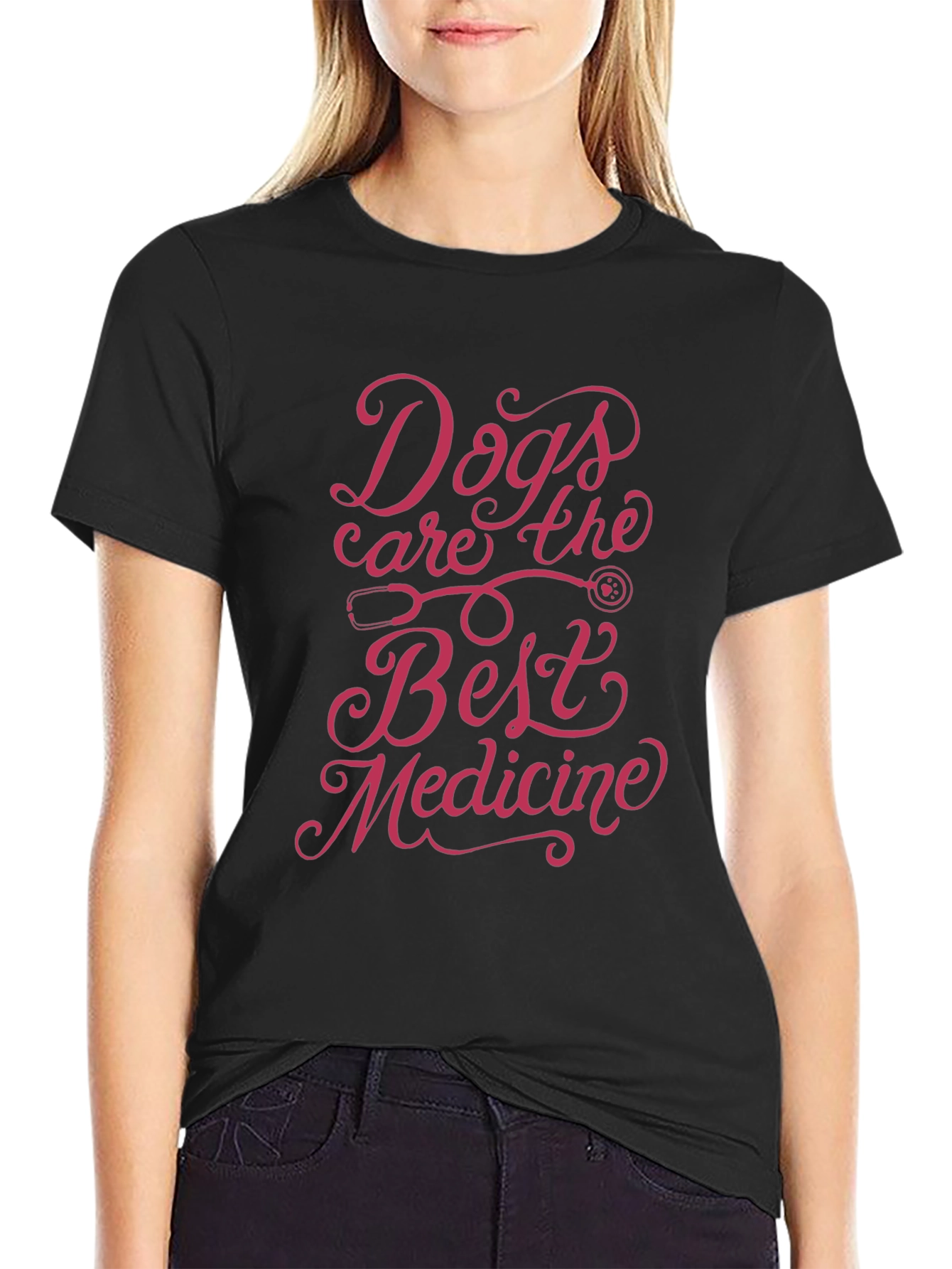 Dogs Are the Best Medicine Graphic Tee