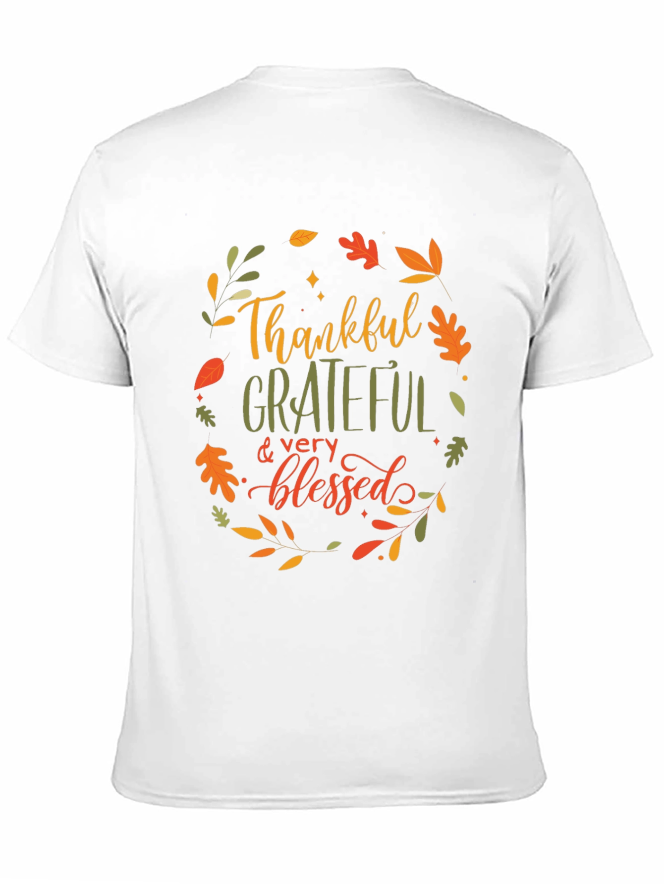Thankful Grateful Blessed Graphic T-Shirt
