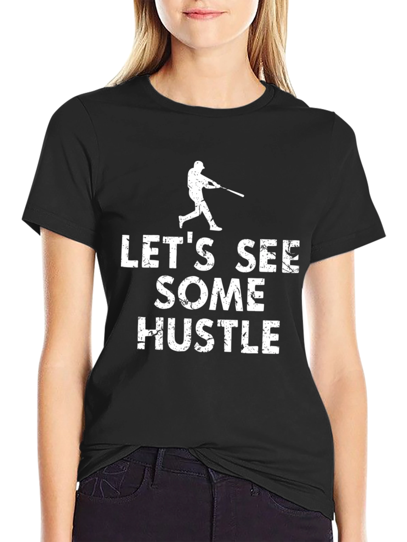 Lets See Some Hustle Baseball Graphic T-Shirt