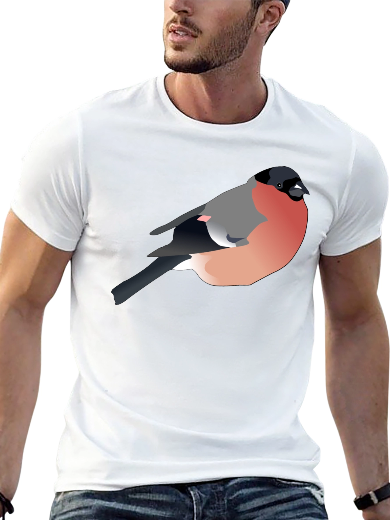 Bullfinch Graphic Tee - Stylish Bird Lovers T-Shirt