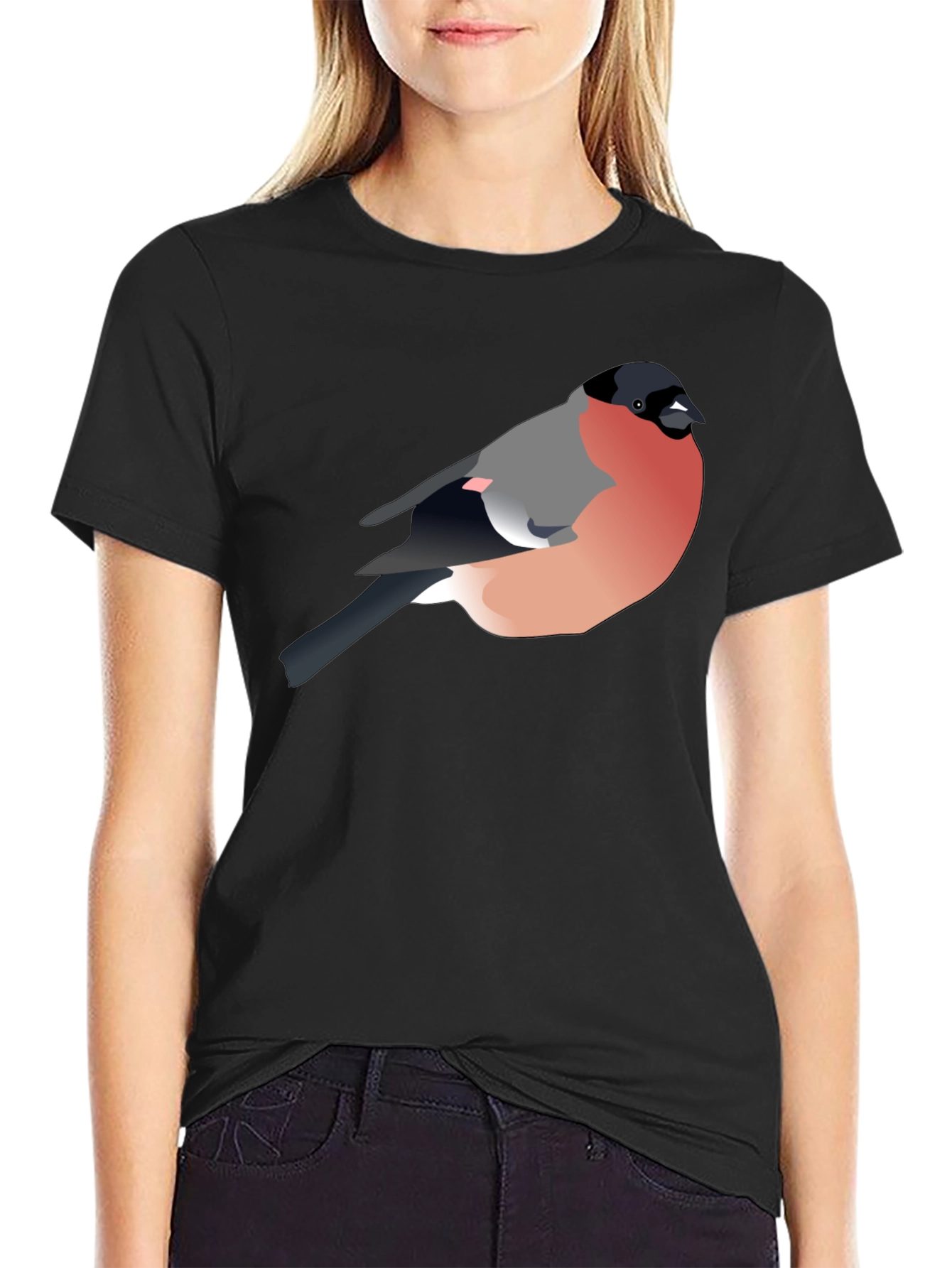 Bullfinch Graphic Tee - Stylish Bird Lovers T-Shirt