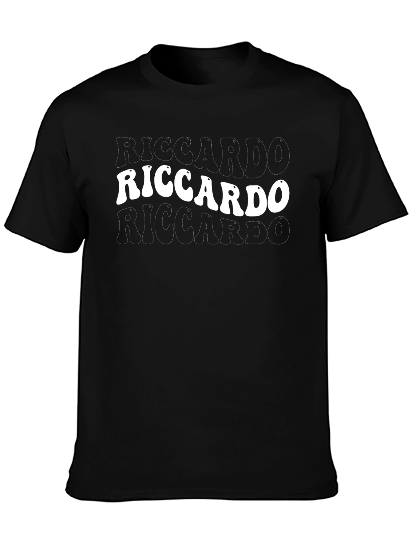 Riccardo Black Graphic T-Shirt
