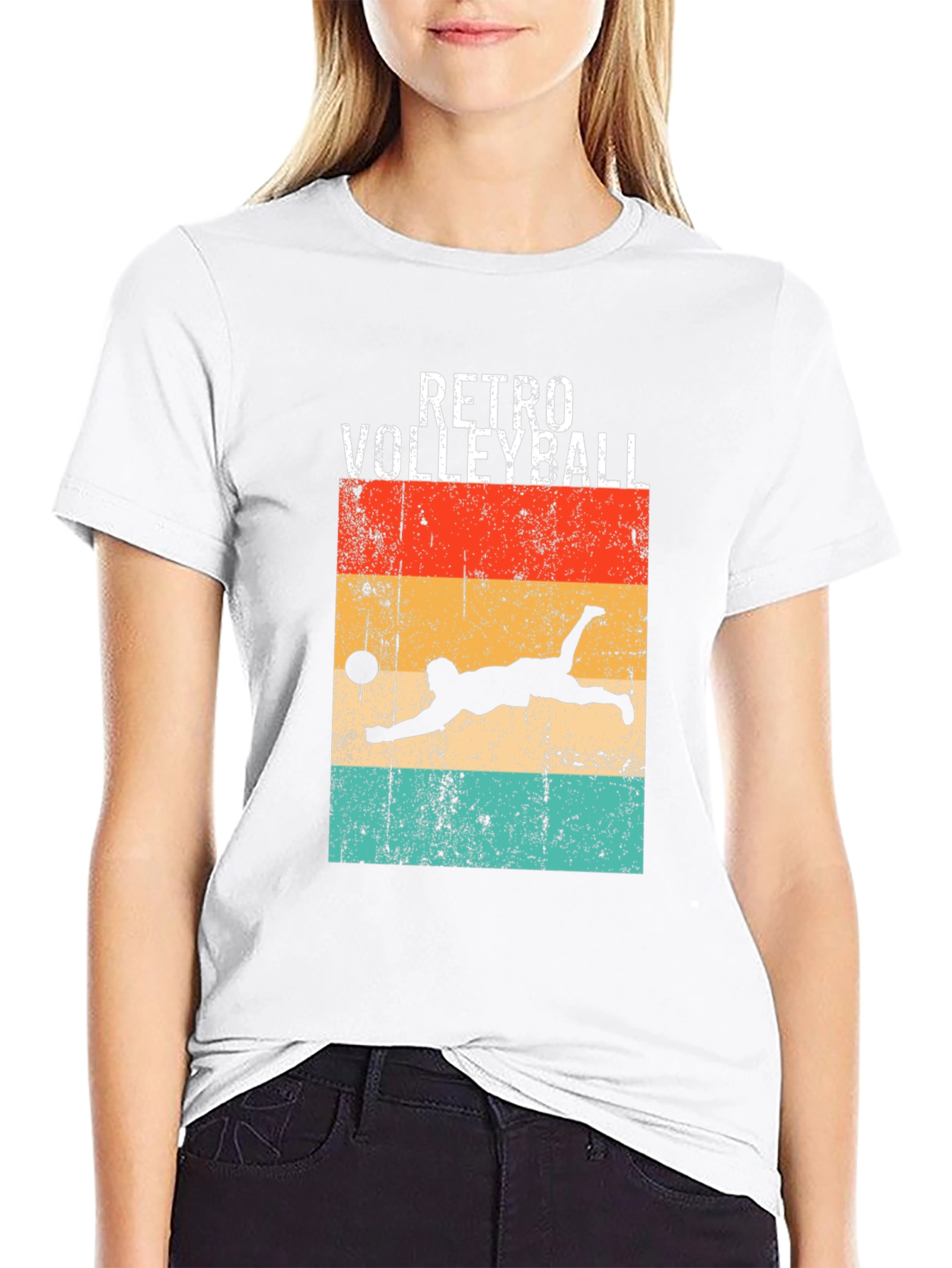 Retro Volleyball Graphic Tee