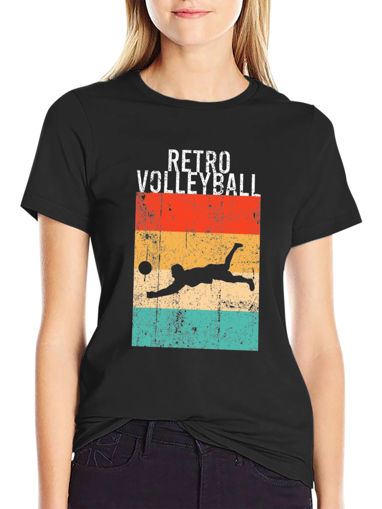Retro Volleyball Graphic Tee