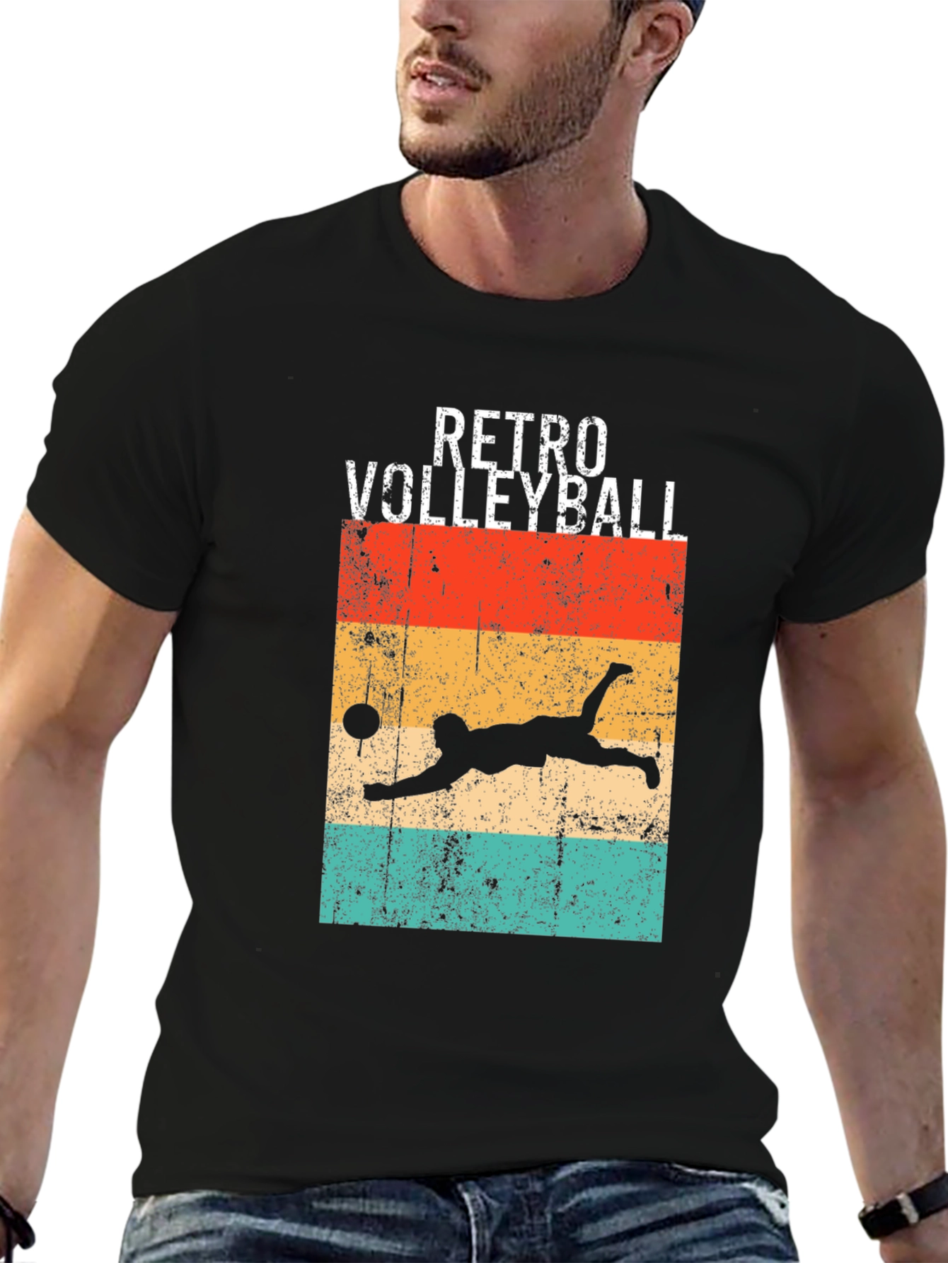 Retro Volleyball Graphic Tee