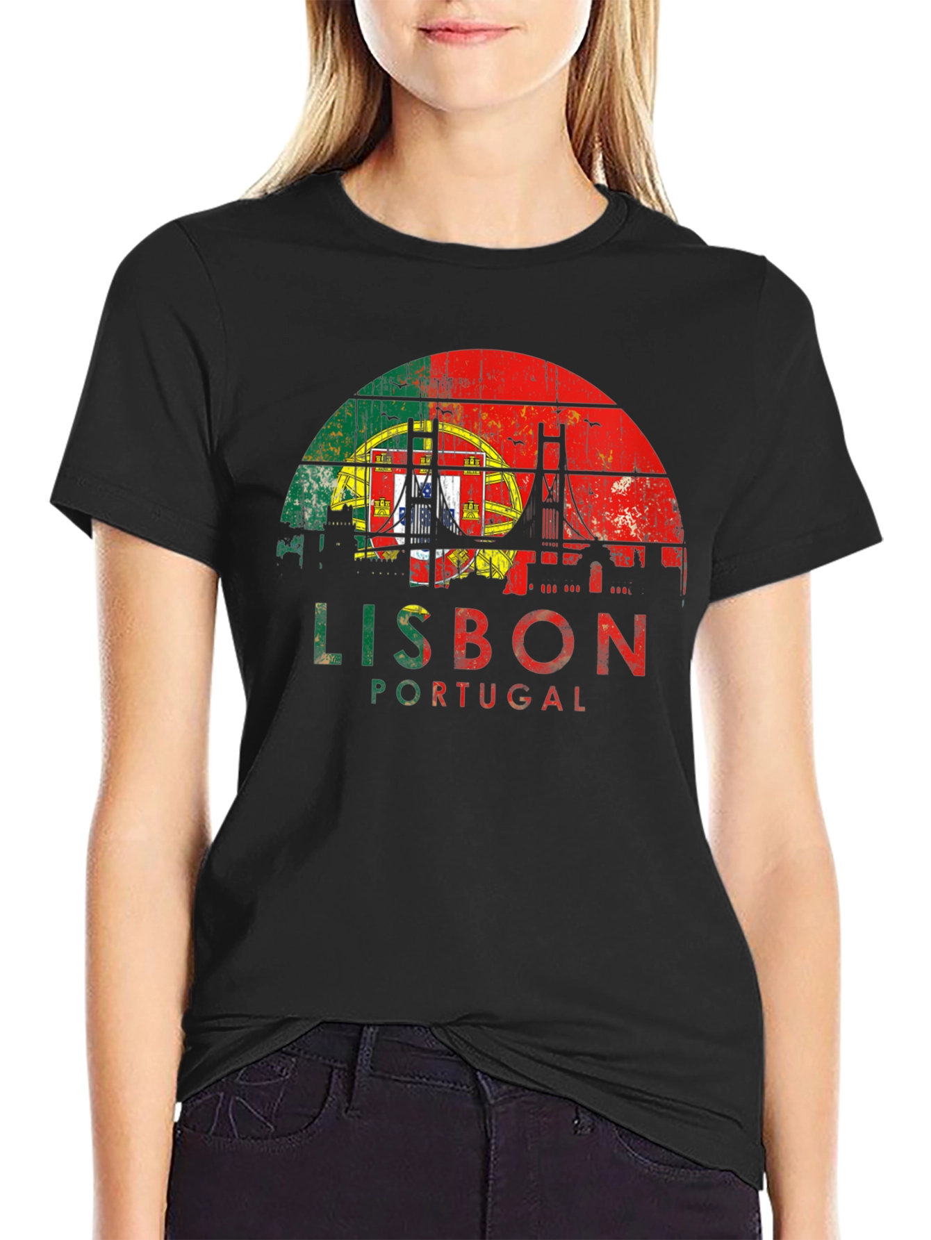 Lisbon Portugal Flag T-Shirt