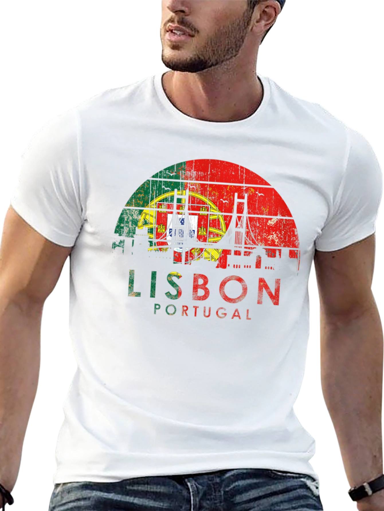Lisbon Portugal Flag T-Shirt