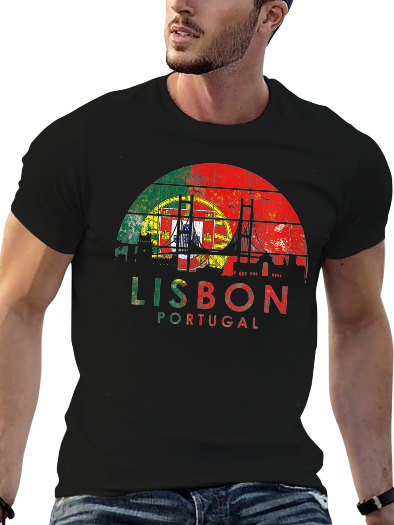 Lisbon Portugal Flag T-Shirt