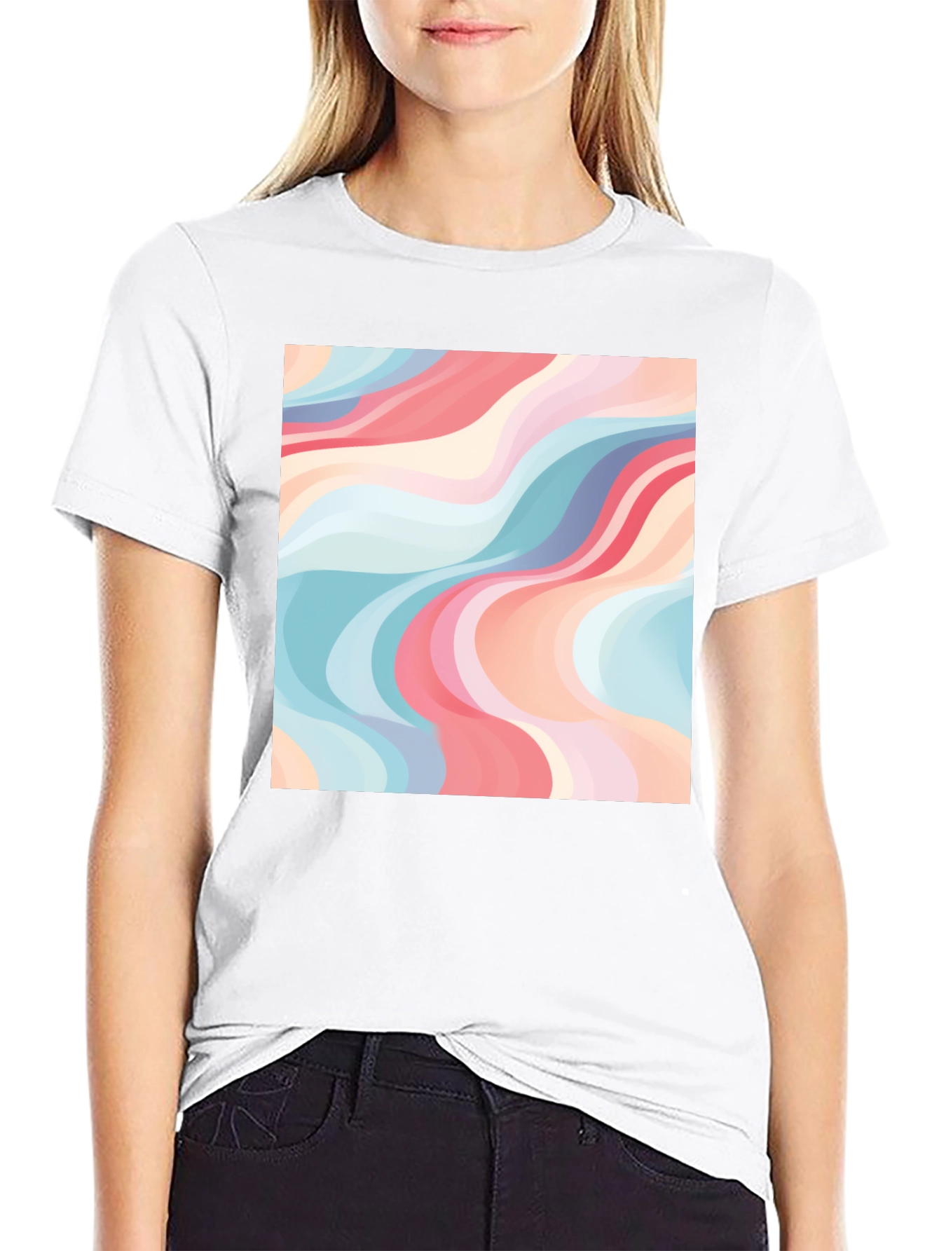 Retro Wave T-Shirt - Cool Abstract Design
