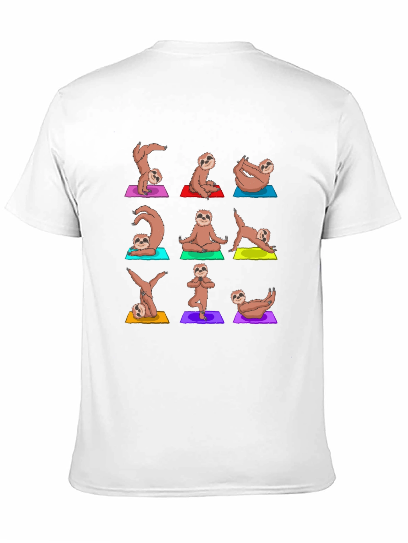 Yoga Sloth Graphic Print T-Shirt