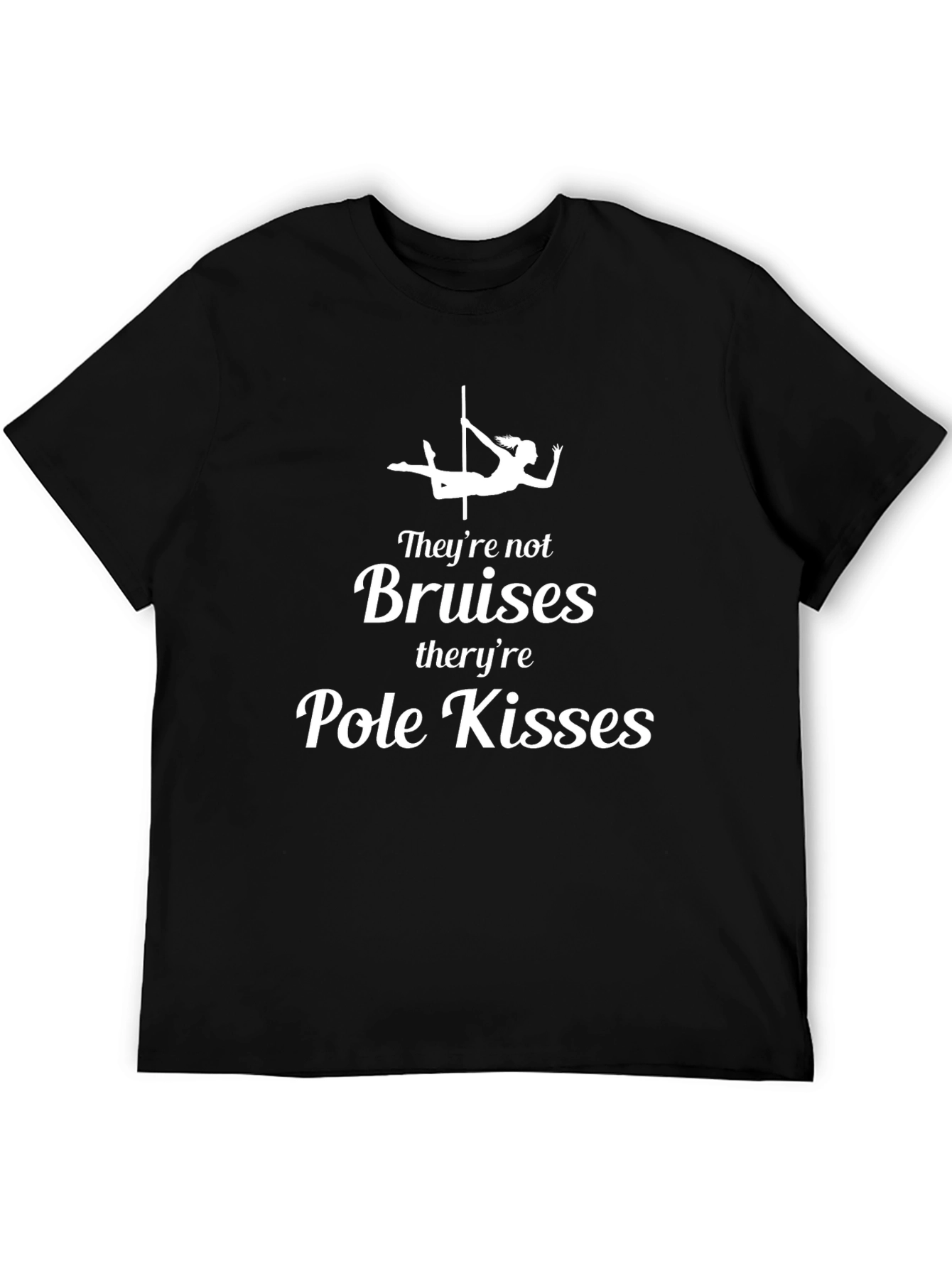 Pole Kisses Graphic Tee - Unisex Black T-Shirt