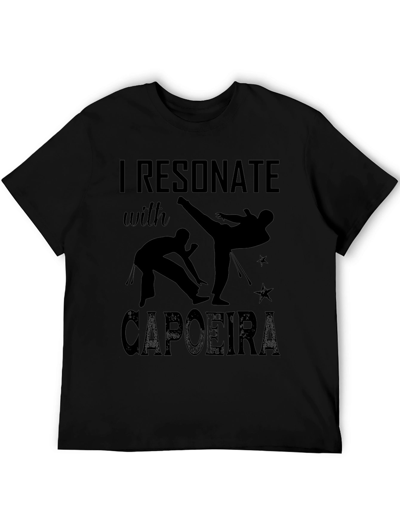 Capoeira Black T-Shirt - I Resonate With Capoeira