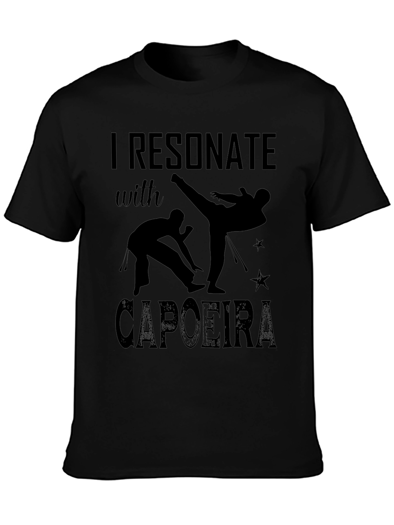 Capoeira Black T-Shirt - I Resonate With Capoeira