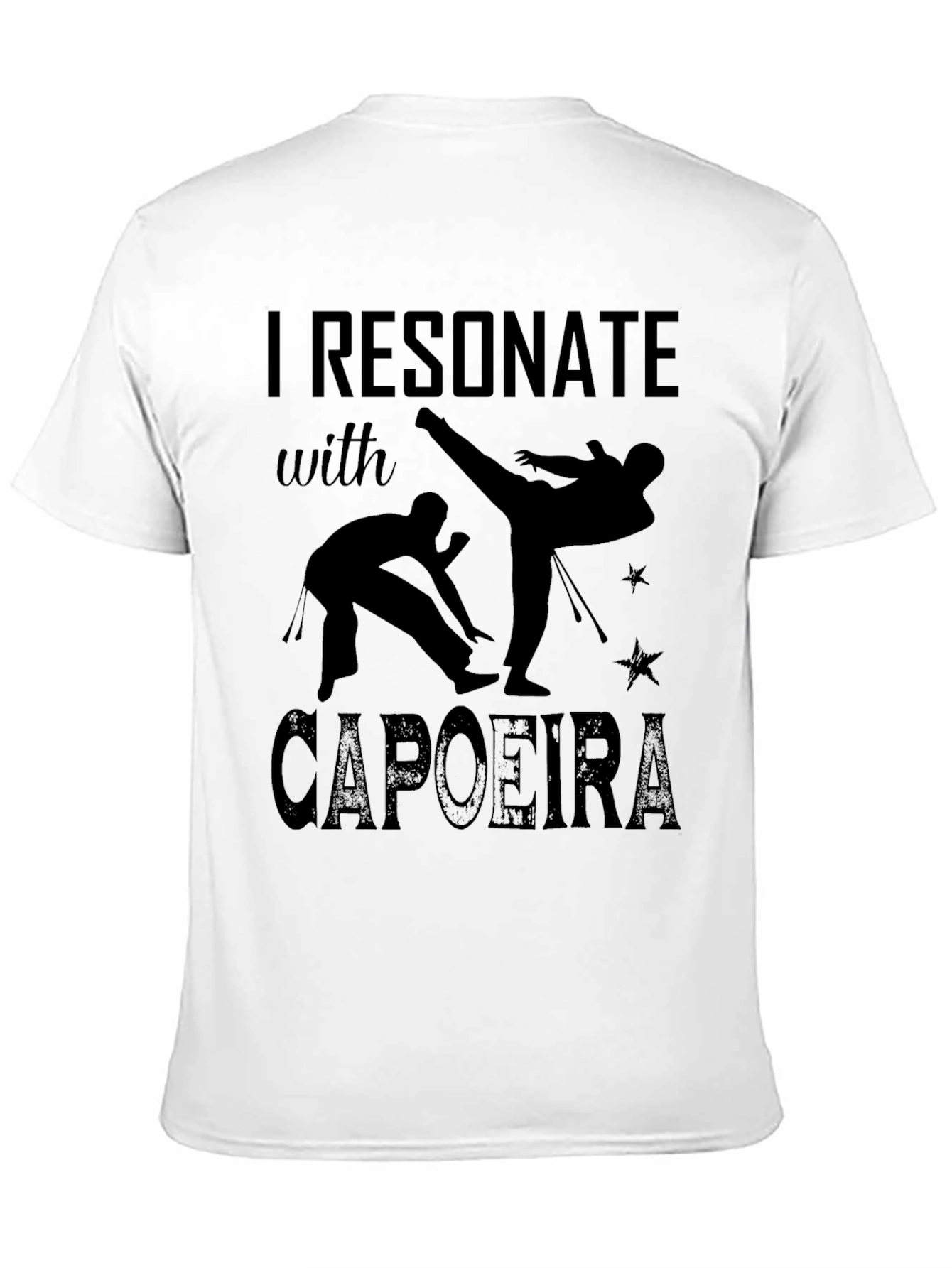 Capoeira Black T-Shirt - I Resonate With Capoeira