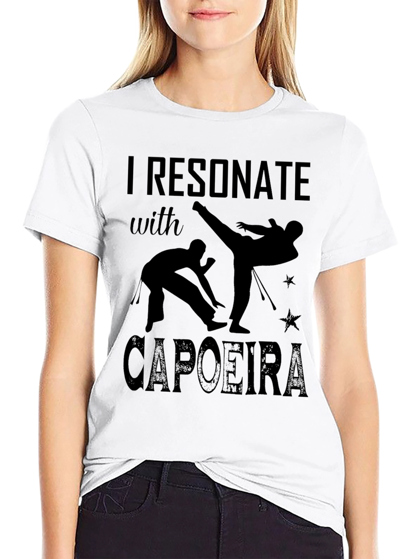 Capoeira Black T-Shirt - I Resonate With Capoeira
