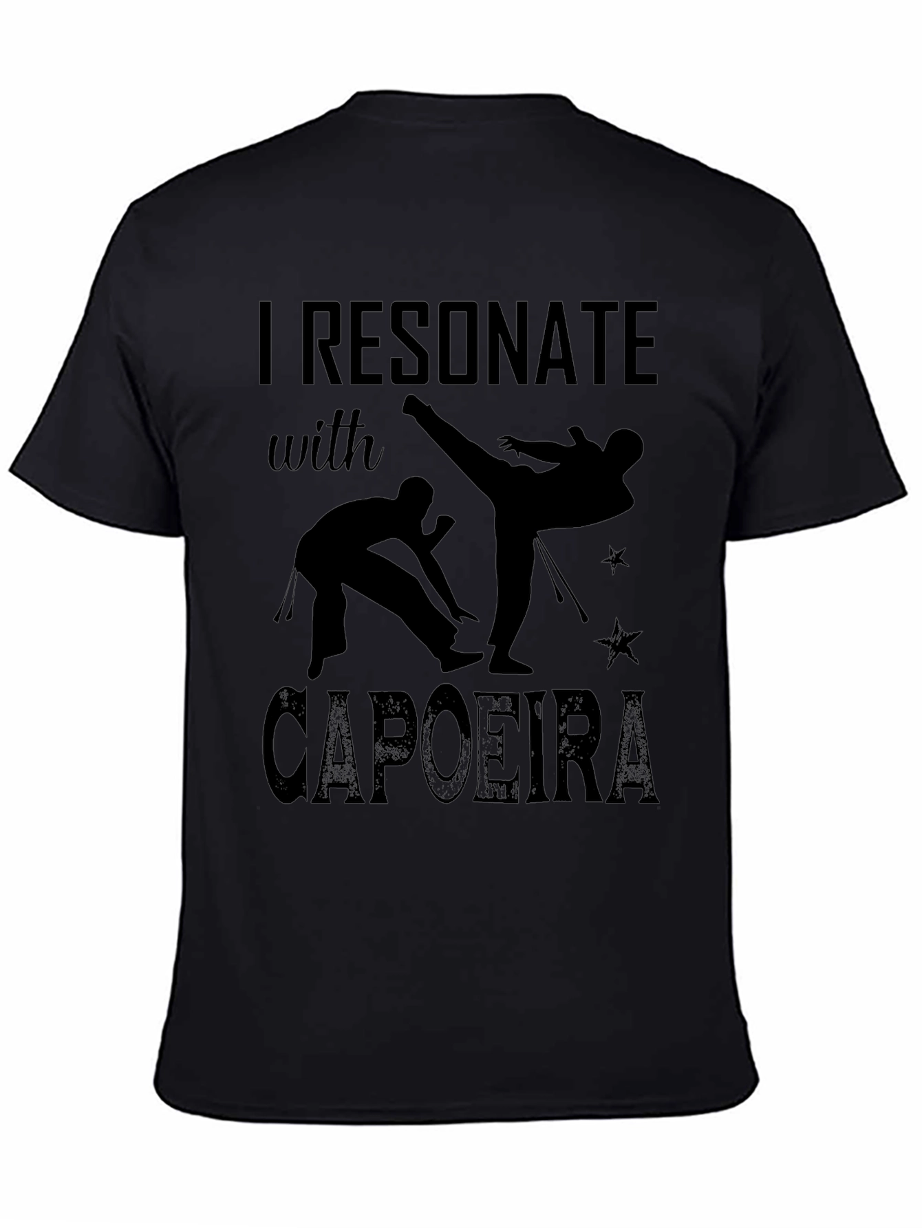 Capoeira Black T-Shirt - I Resonate With Capoeira