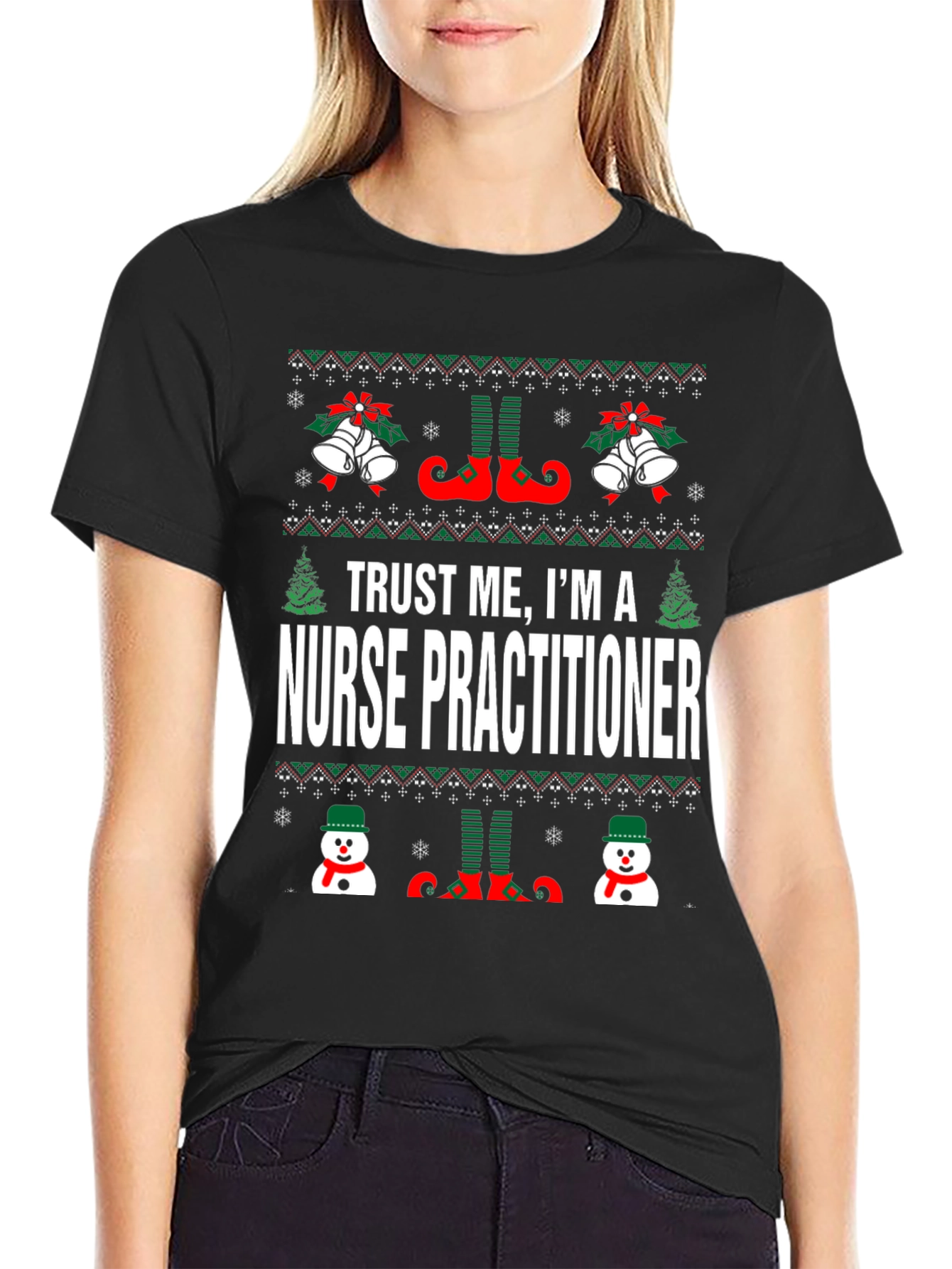 Nurse Practitioner Christmas T-Shirt