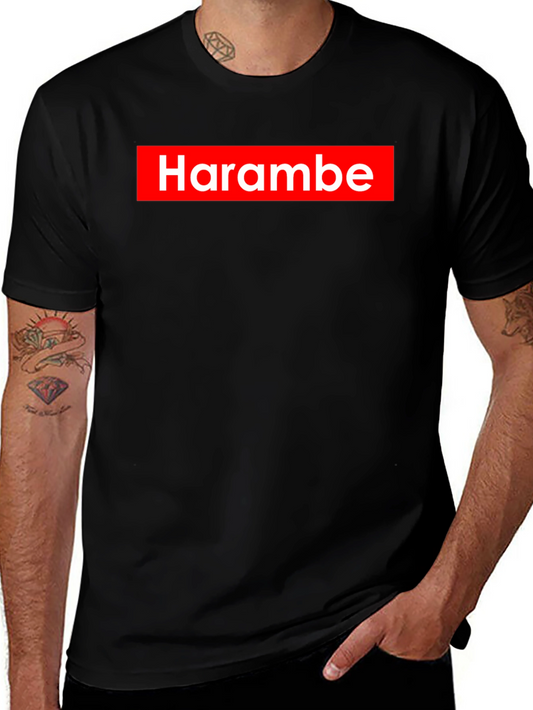 Harambe Graphic Print T-Shirt - Supreme Style