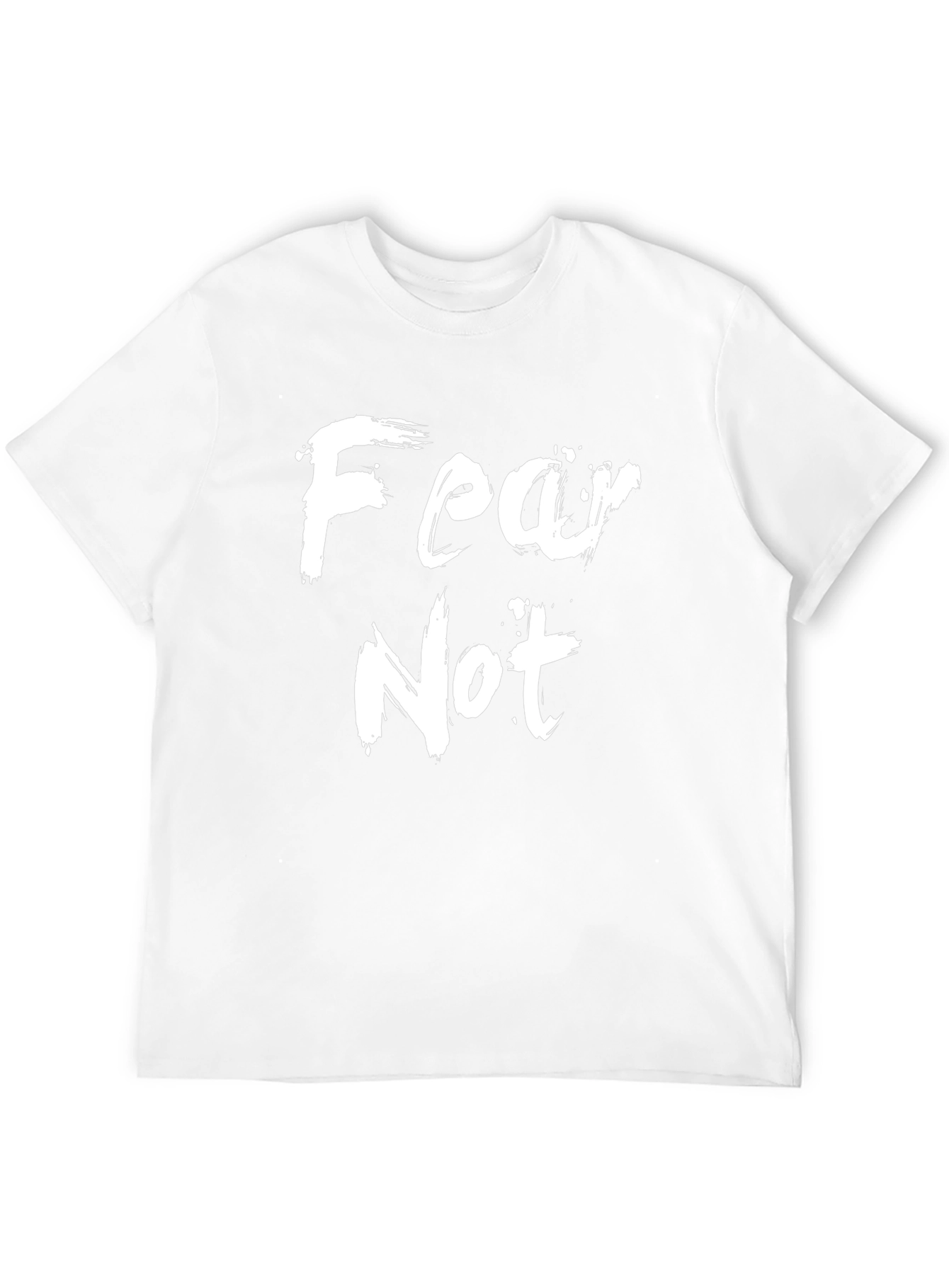 Fear Not Graphic T-Shirt - Black Crew Neck Tee