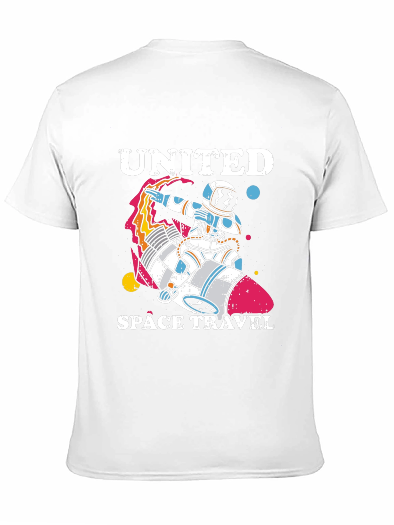 United Space Travel T-Shirt - Astronaut Rocket Tee