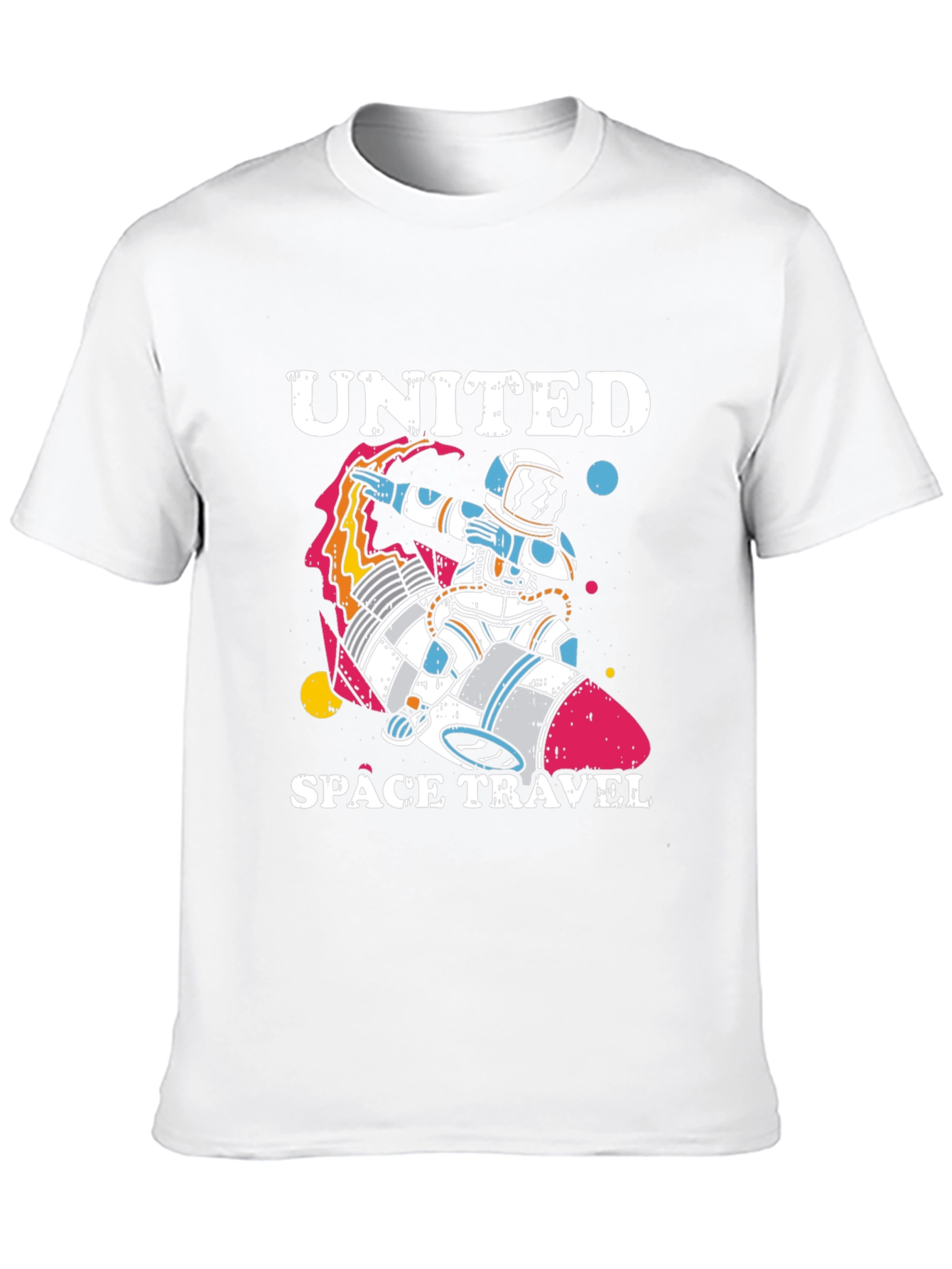 United Space Travel T-Shirt - Astronaut Rocket Tee