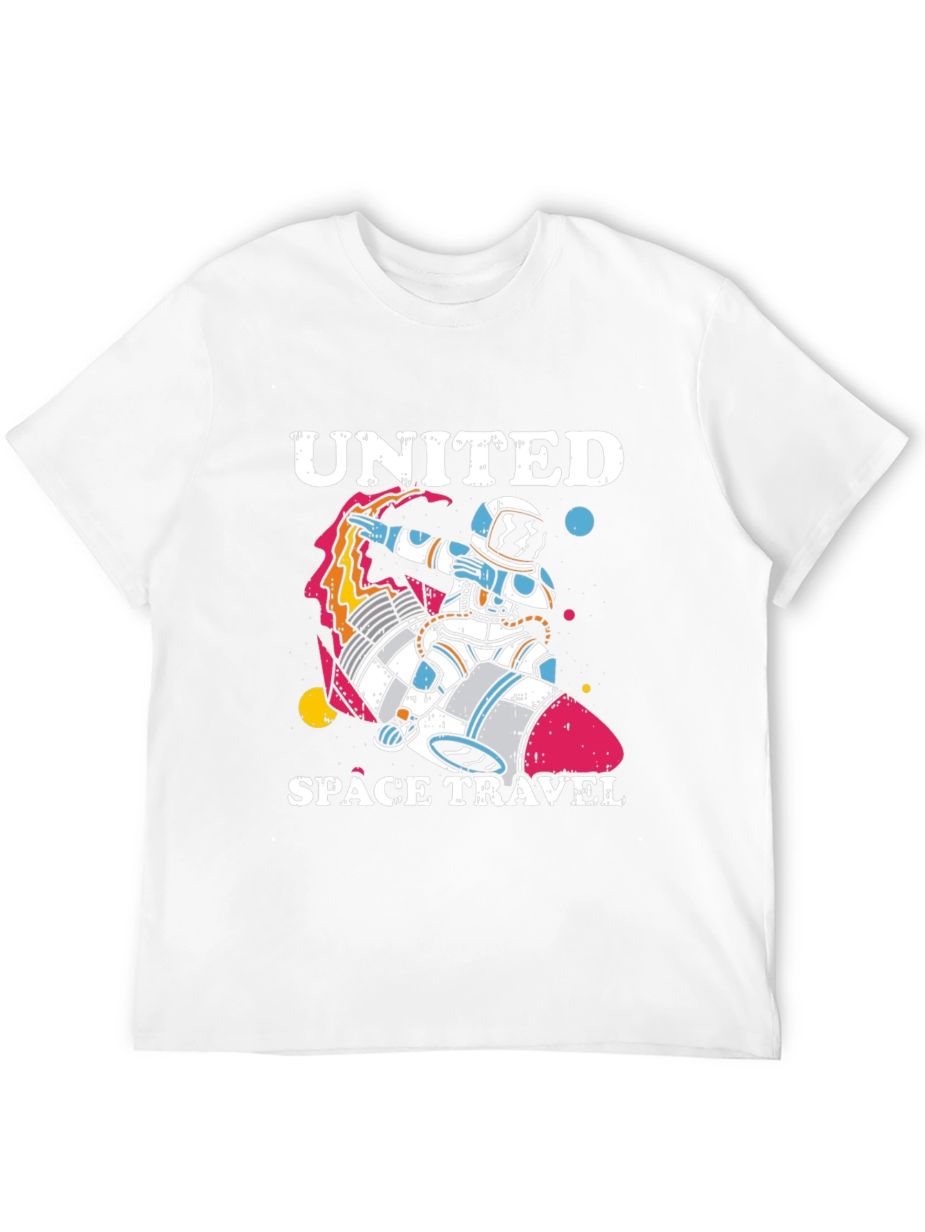 United Space Travel T-Shirt - Astronaut Rocket Tee