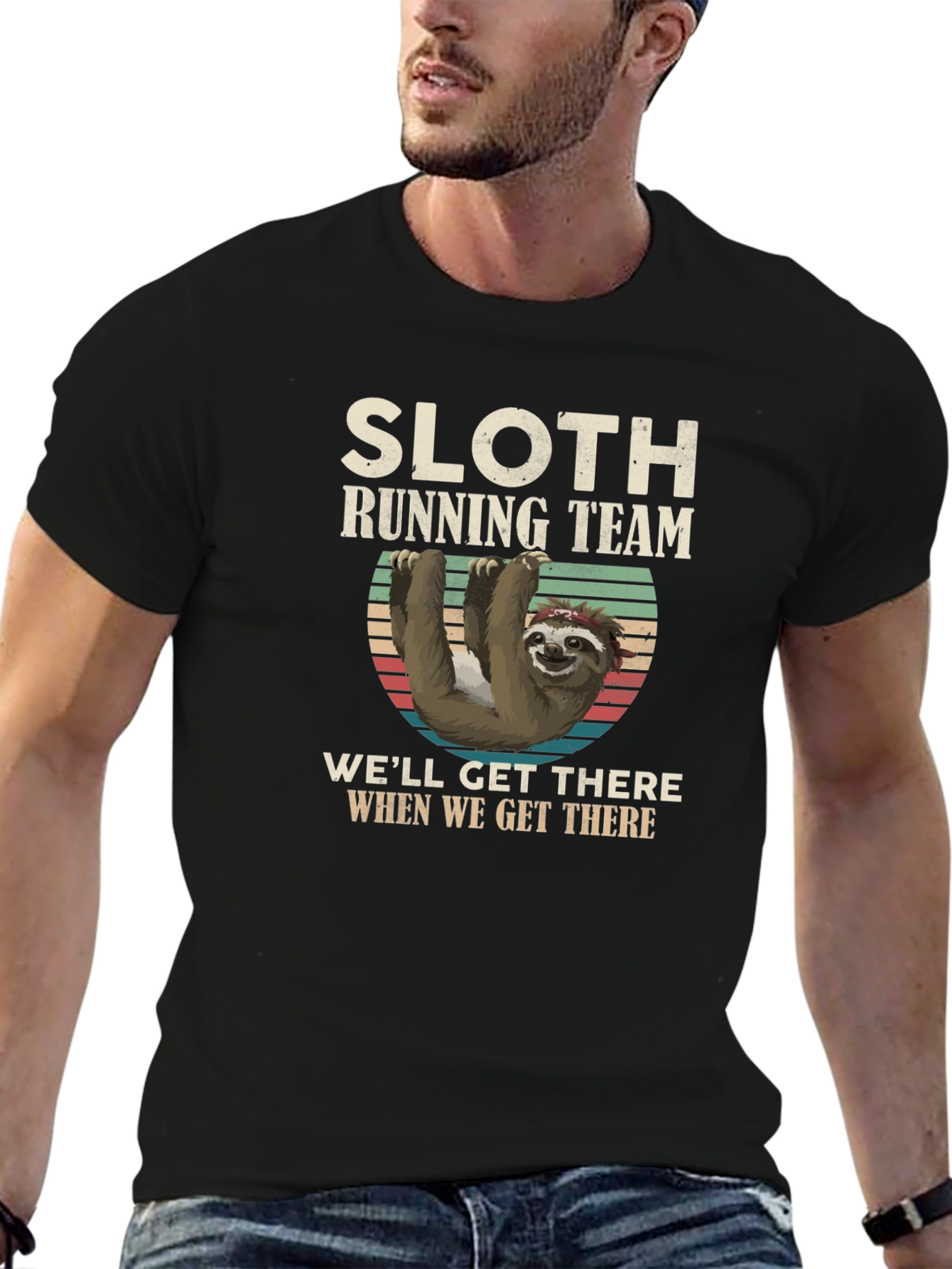 Sloth Running Team T-Shirt - Hilarious Graphic Tee