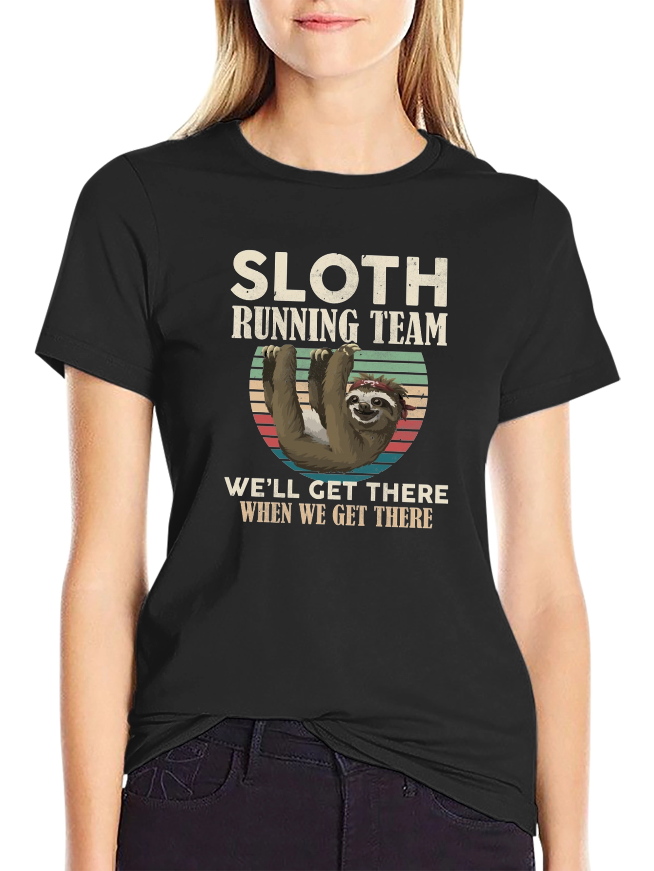 Sloth Running Team T-Shirt - Hilarious Graphic Tee