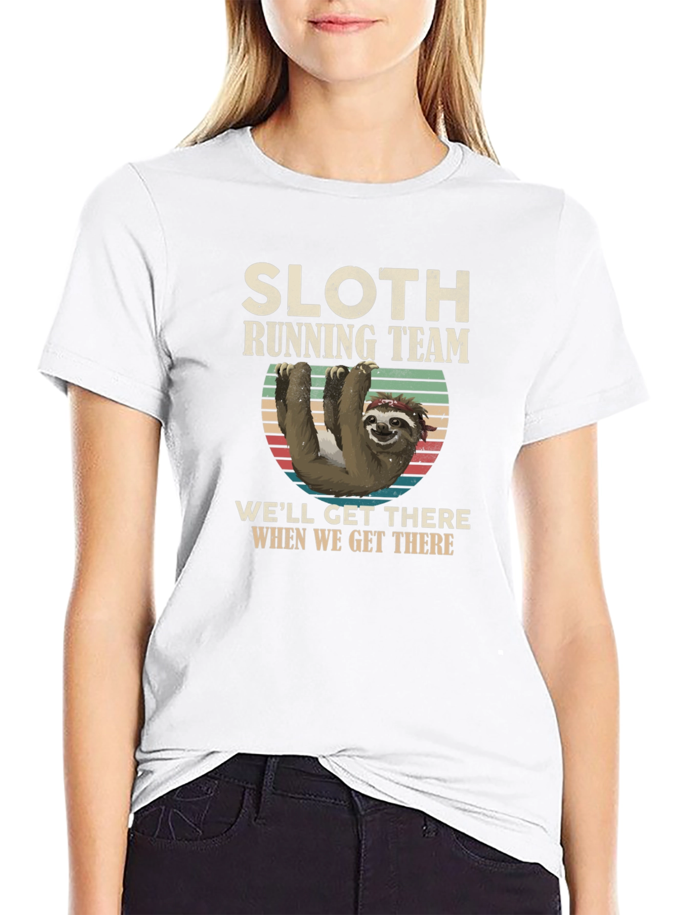 Sloth Running Team T-Shirt - Hilarious Graphic Tee