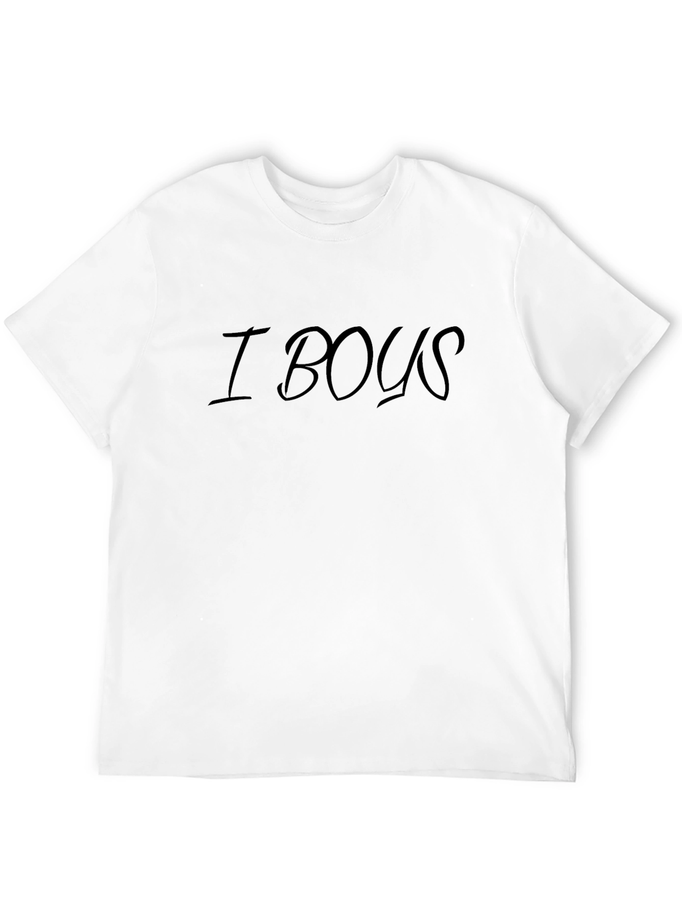 I Boys Black Graphic T-Shirt