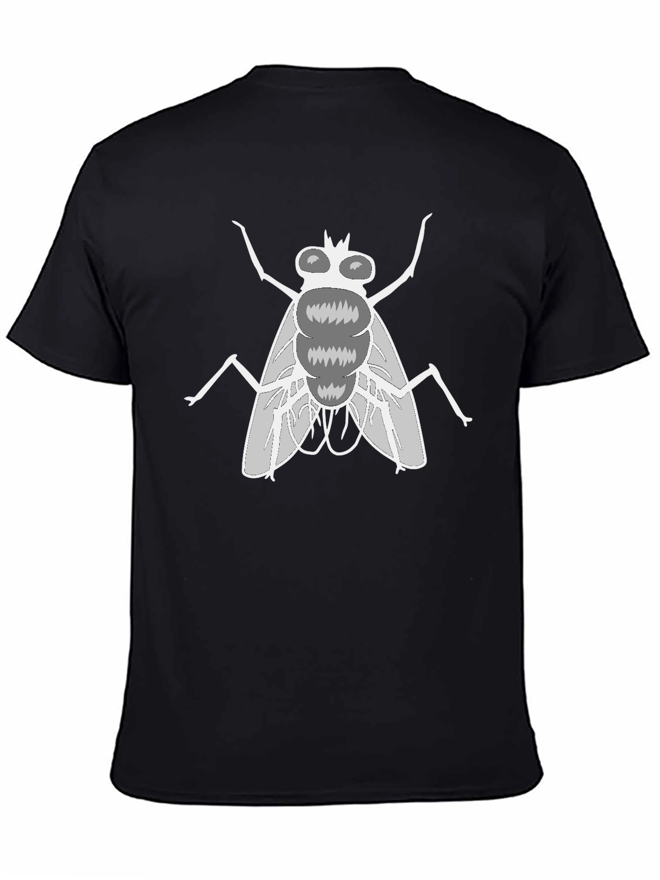 Fly Graphic Tee - Novelty Black T-Shirt