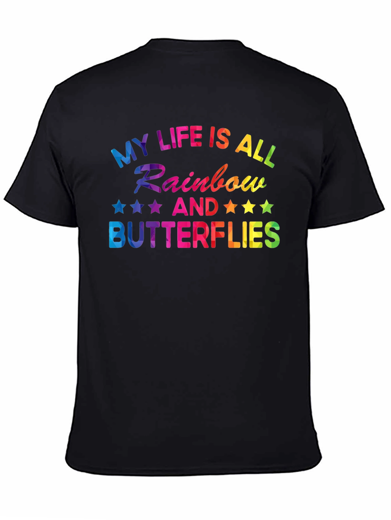 Rainbow Butterflies Graphic T-Shirt