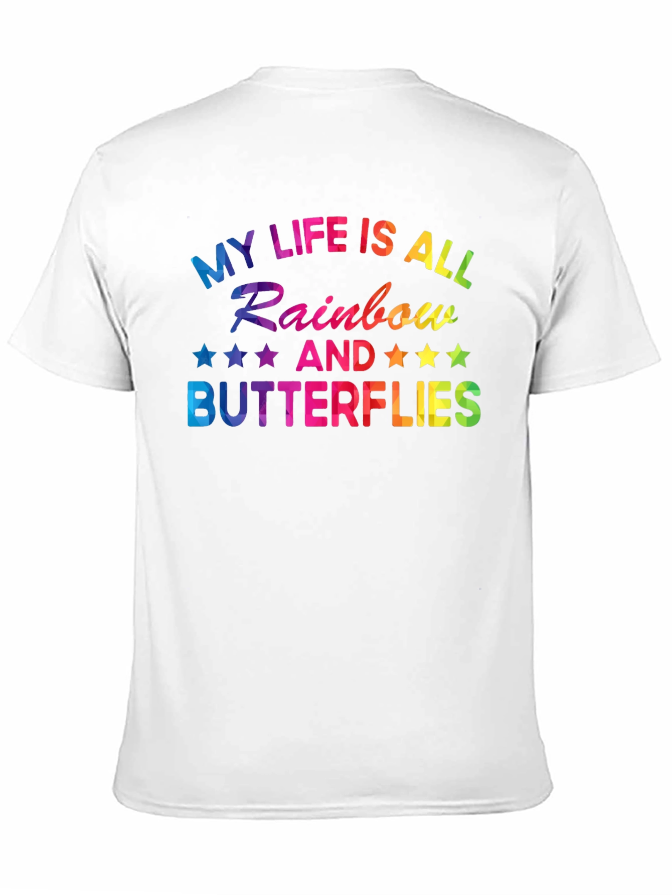 Rainbow Butterflies Graphic T-Shirt
