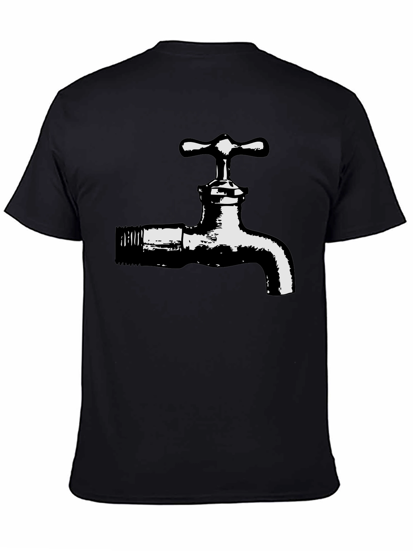 Faucet Graphic T-Shirt - Black
