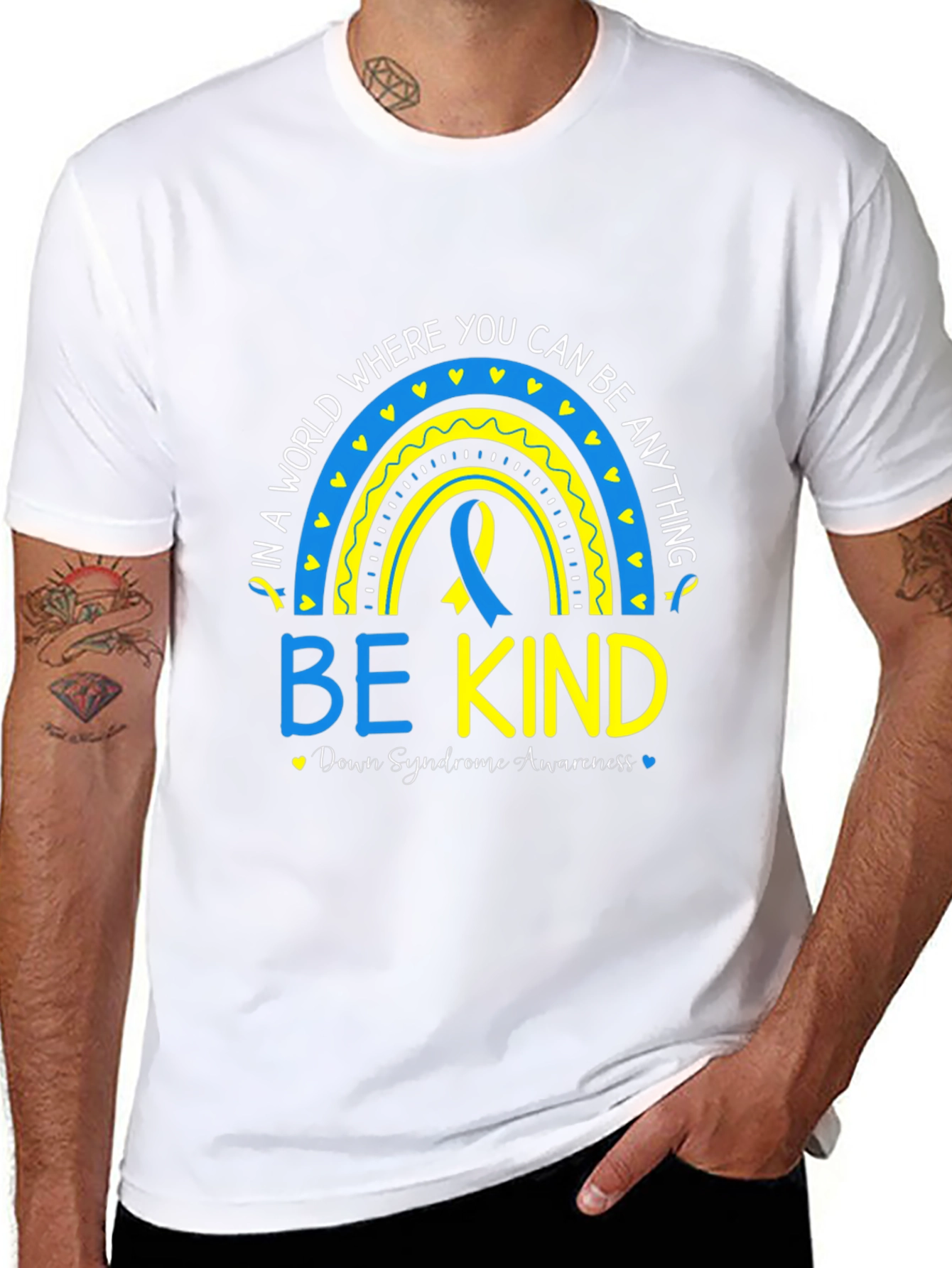 Be Kind Down Syndrome Awareness T-Shirt