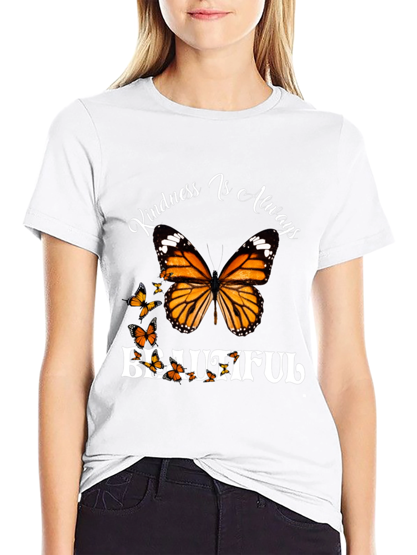 Kindness Butterfly Graphic T-Shirt