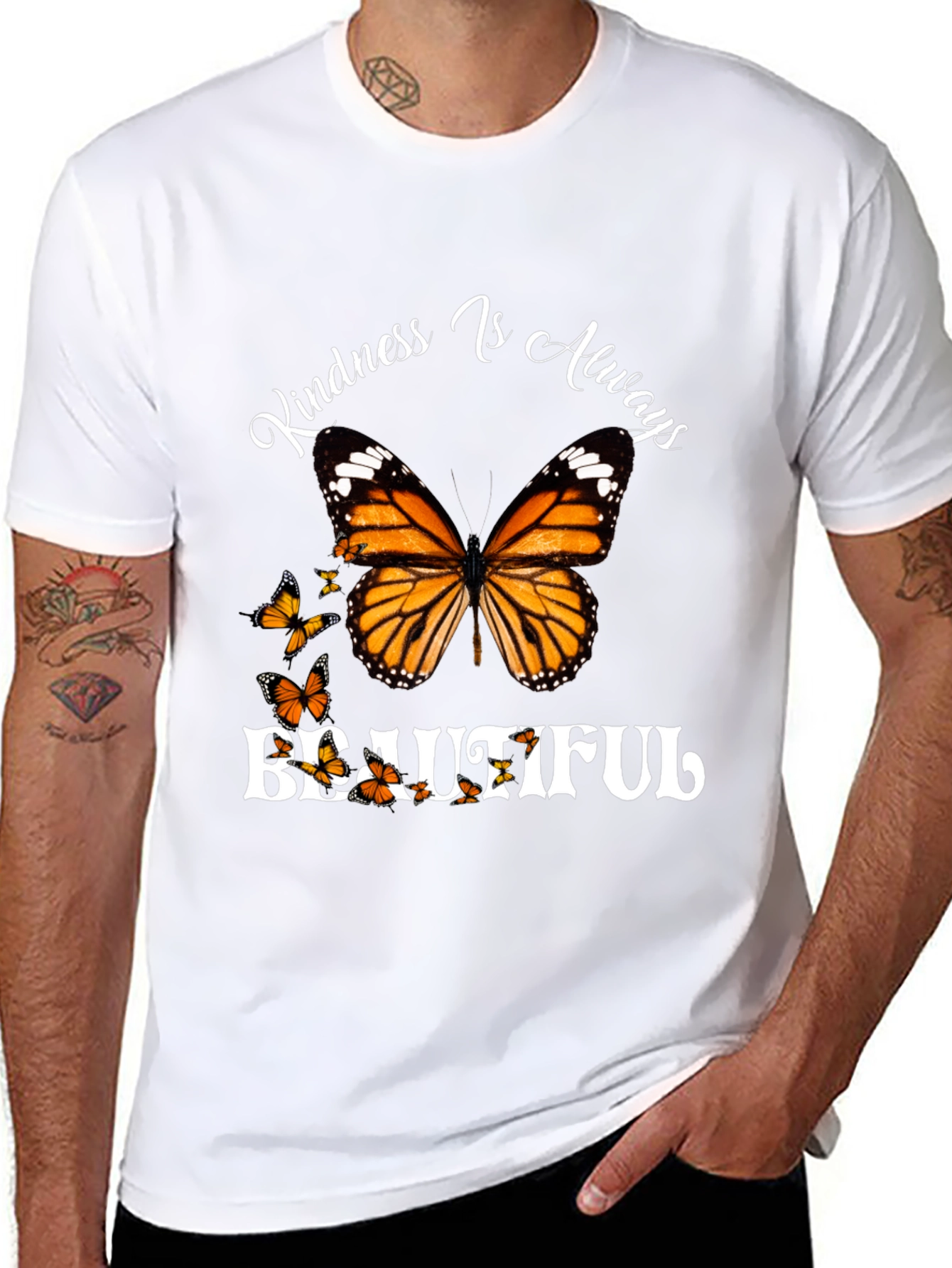 Kindness Butterfly Graphic T-Shirt