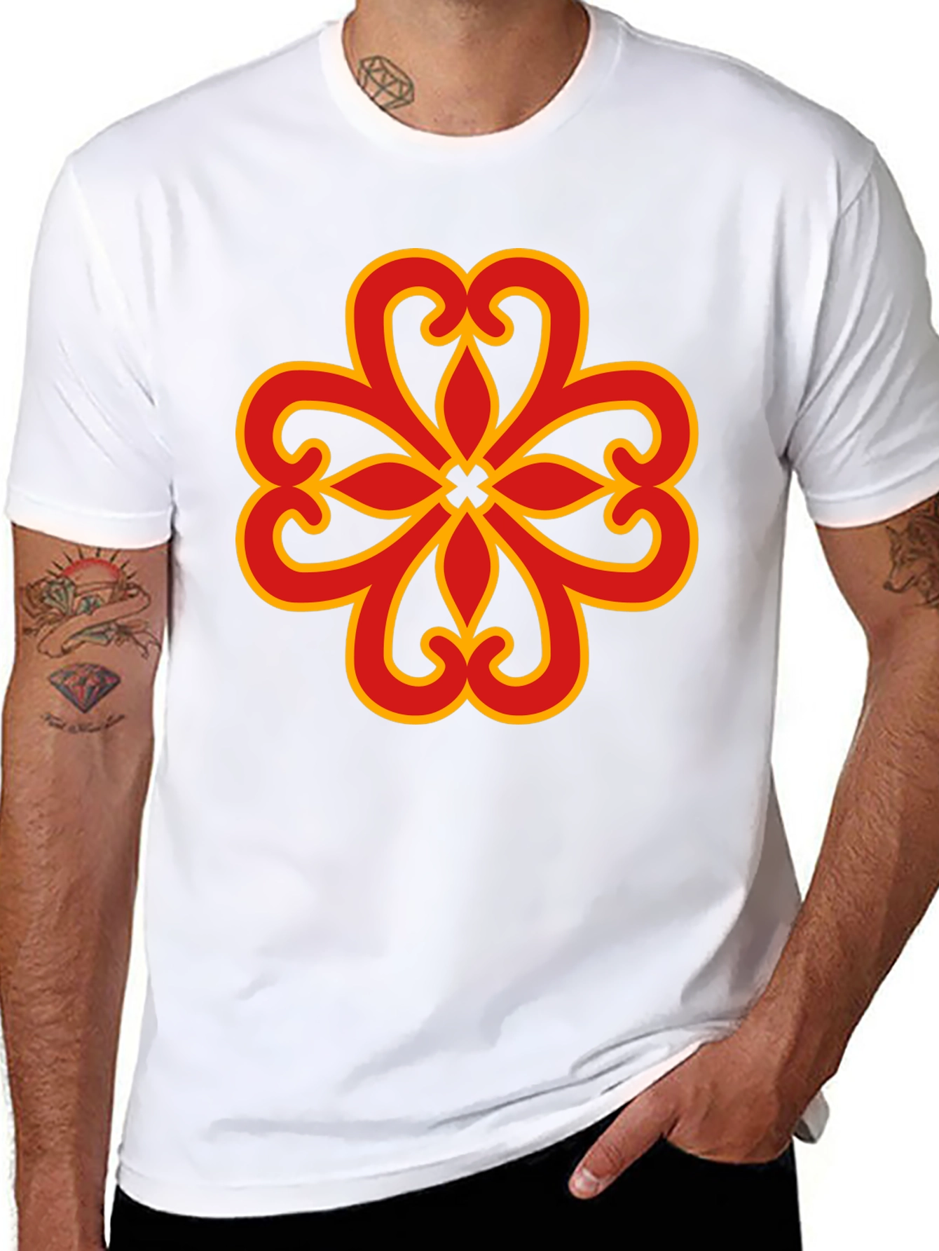 Adinkra Symbol T-Shirt - Black
