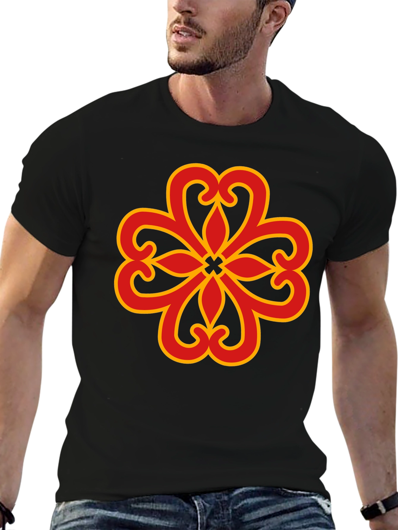 Adinkra Symbol T-Shirt - Black
