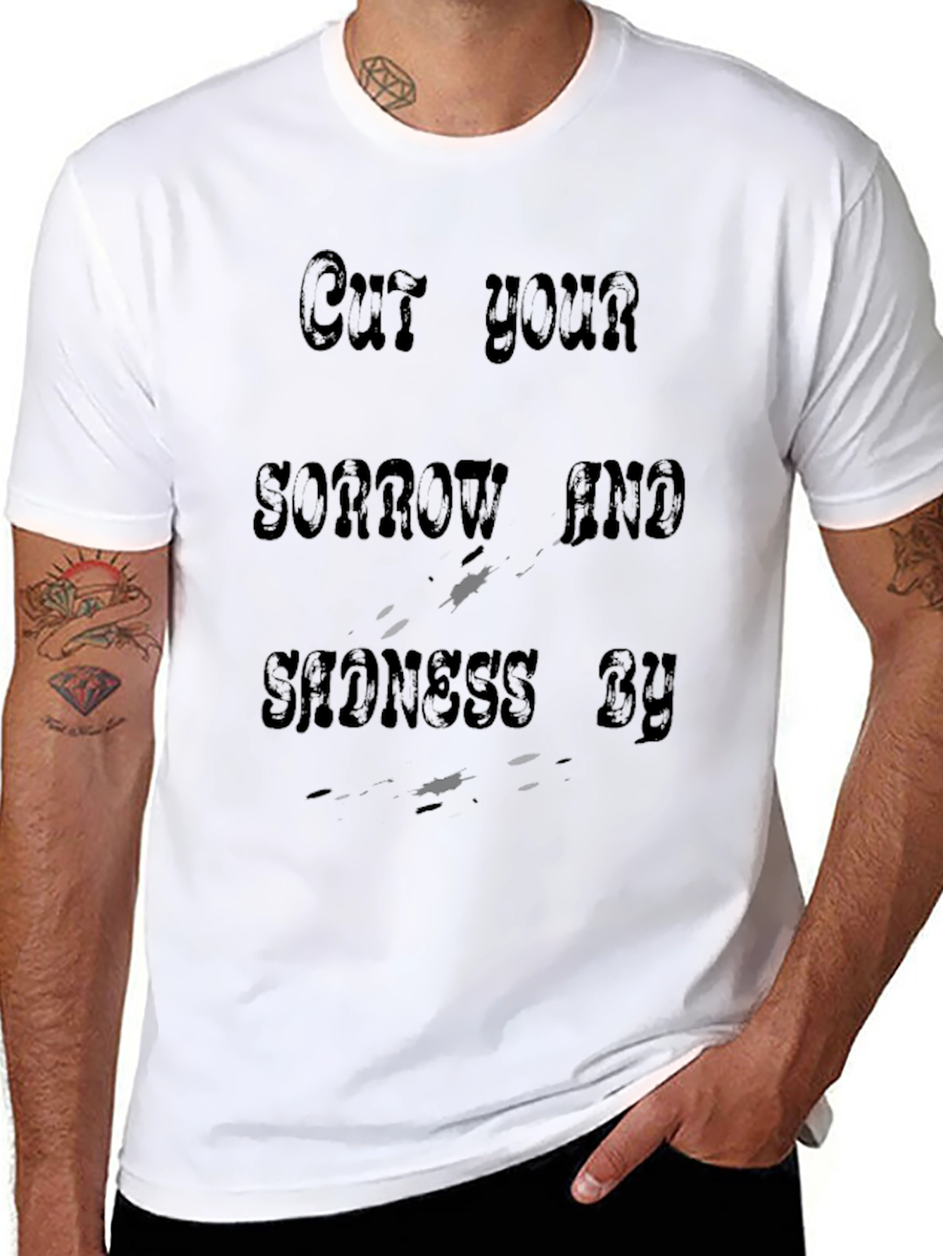 Cut Your Sorrow and Sadness By T-Shirt