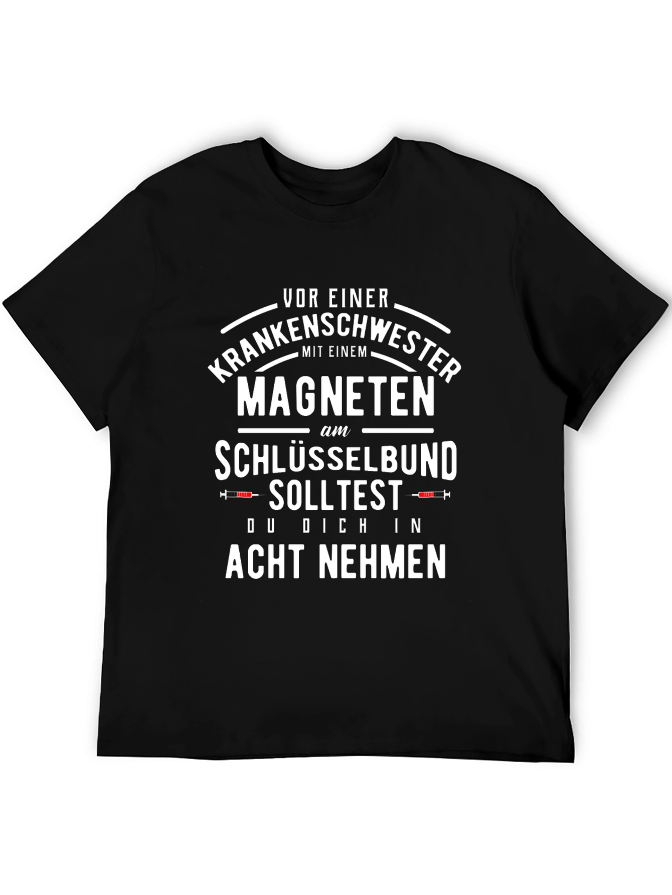 Nurse Magnet Keyring T-Shirt - Acht Nehmen