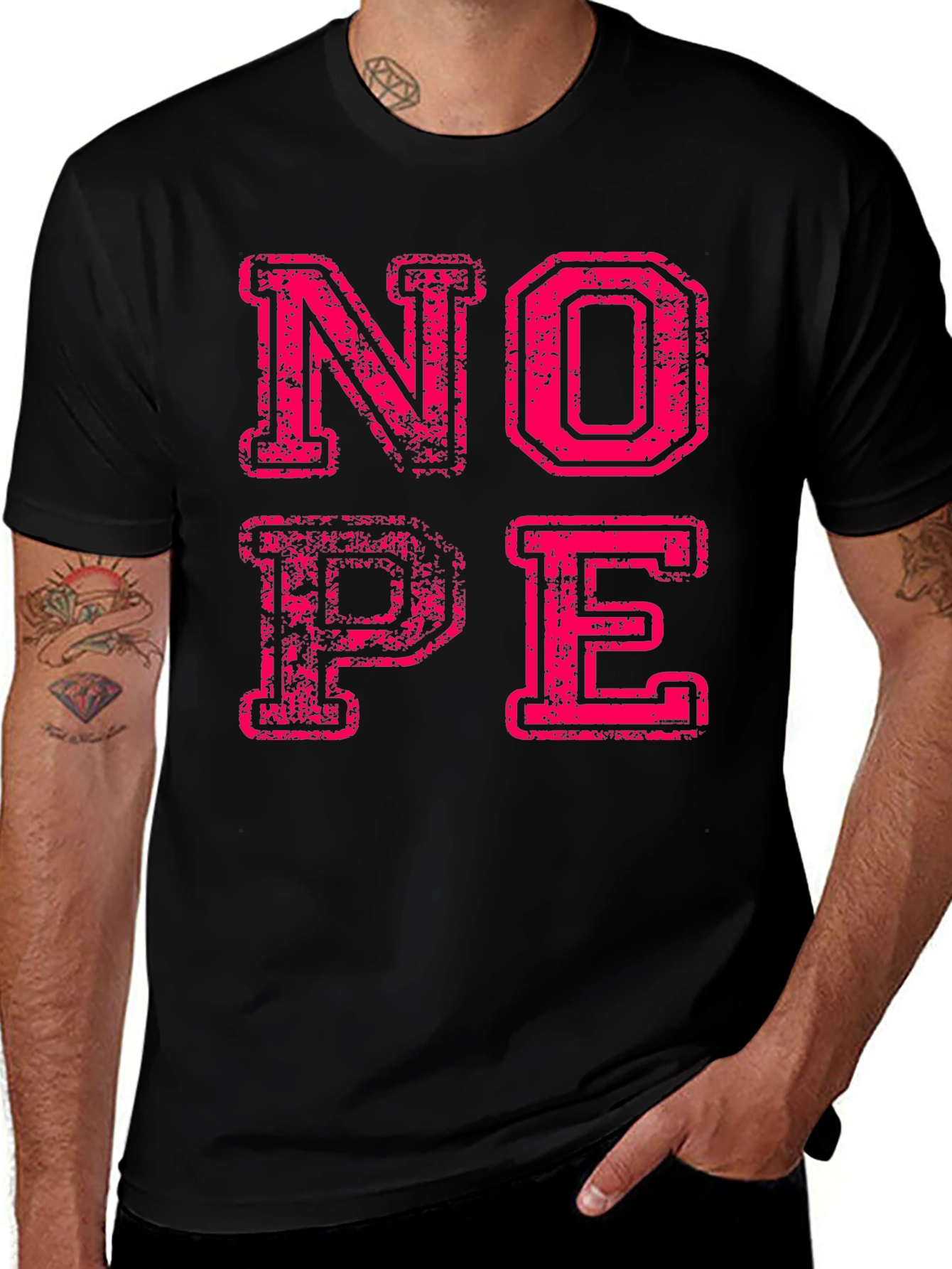 Nope Graphic Tee - Funny Slogan T-Shirt