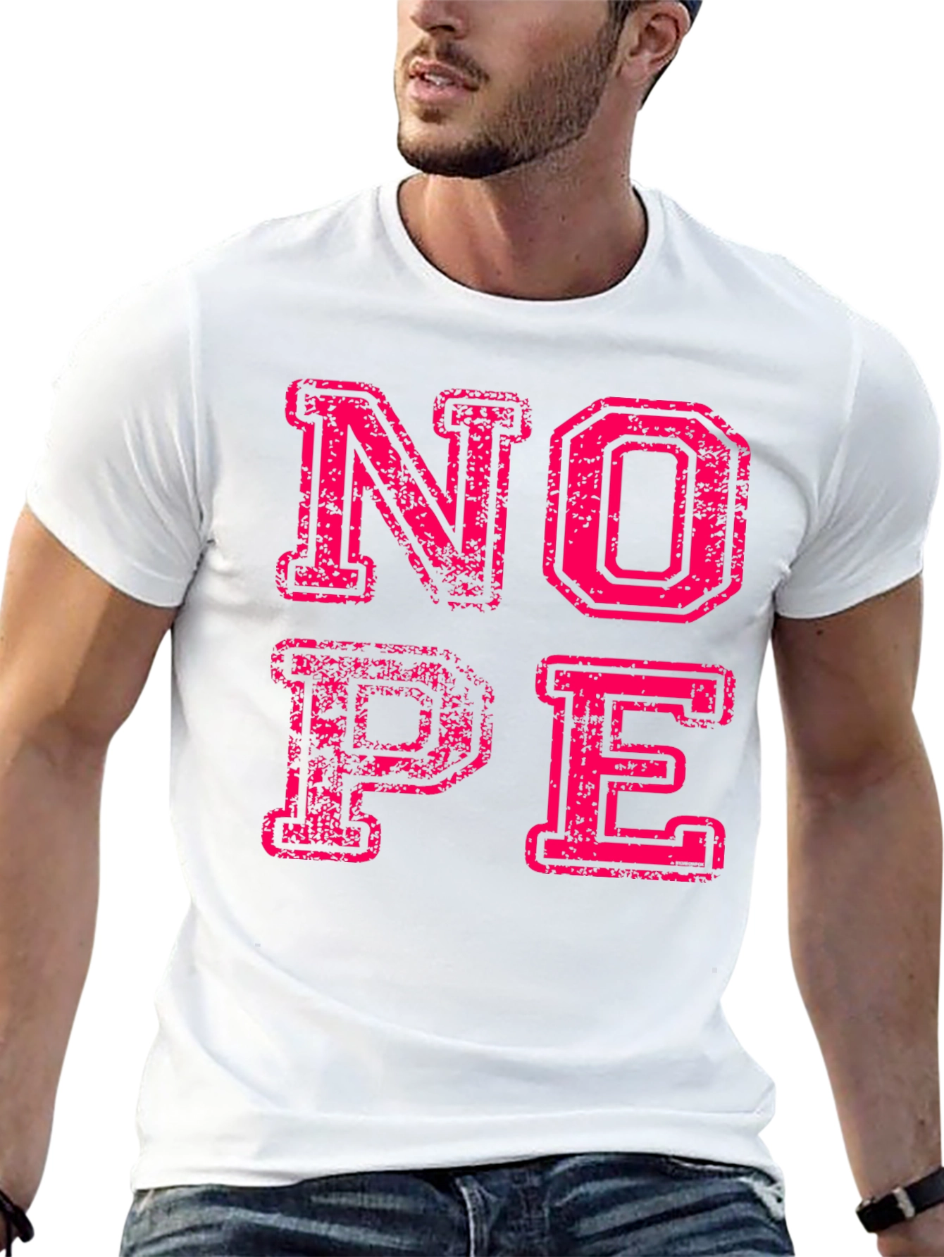 Nope Graphic Tee - Funny Slogan T-Shirt