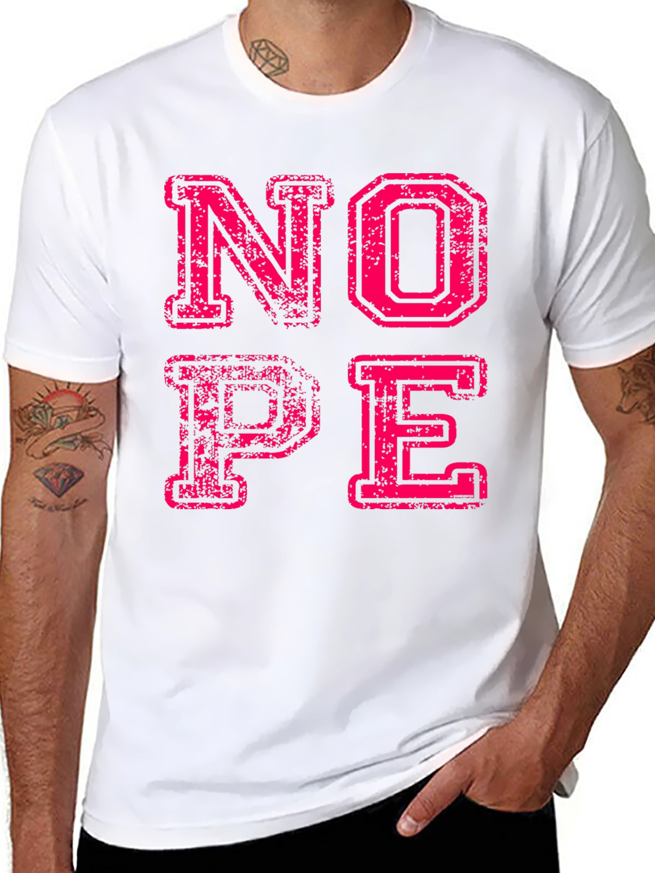 Nope Graphic Tee - Funny Slogan T-Shirt